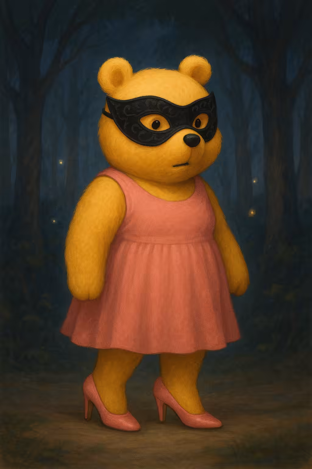 Masked Honeybear of the Twilight Grove