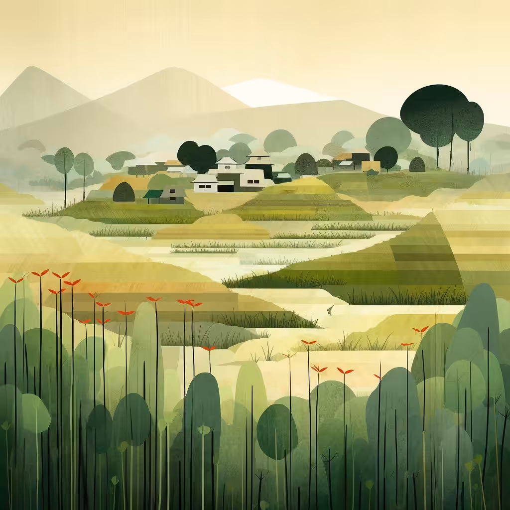 Near a quiet village