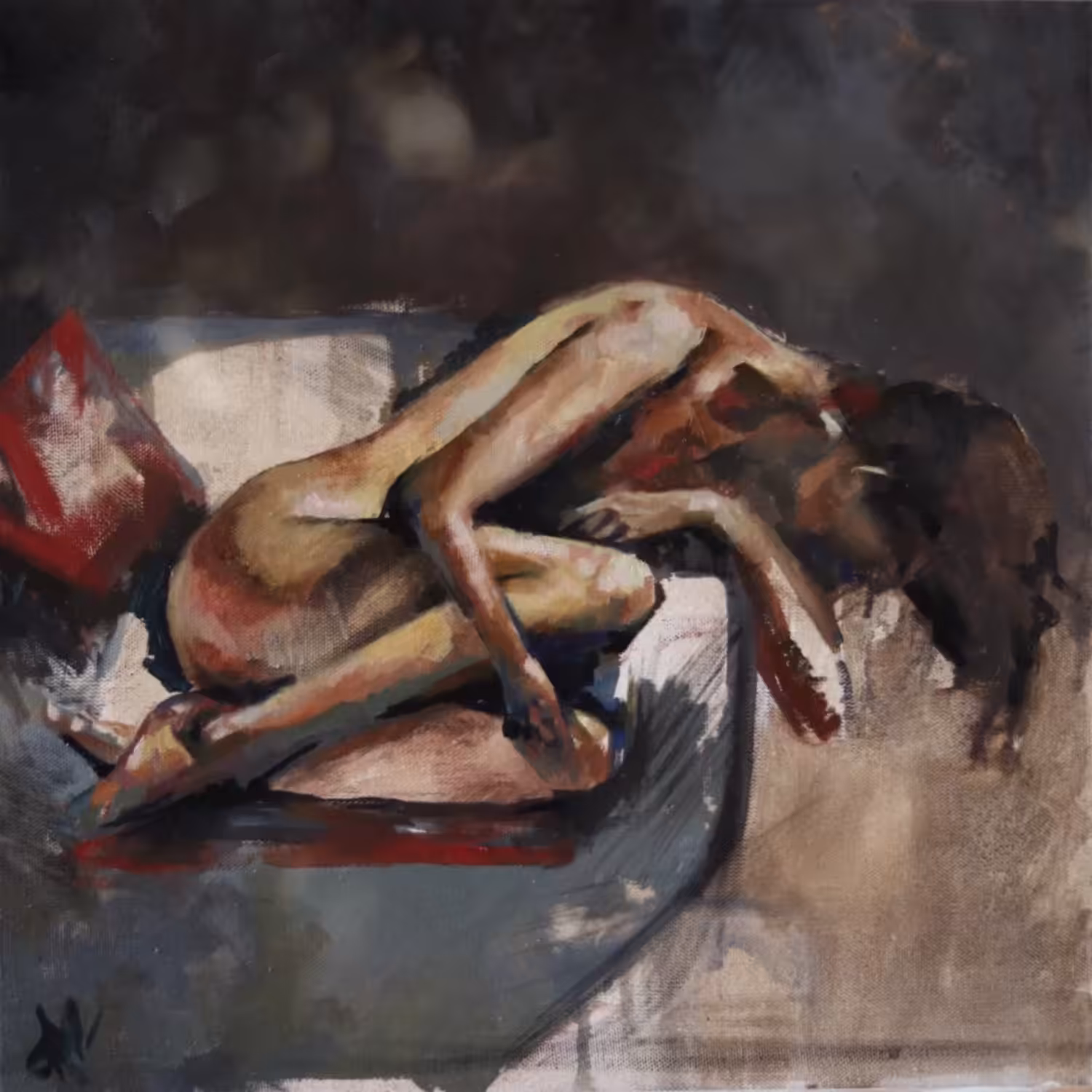 Woman in the chair