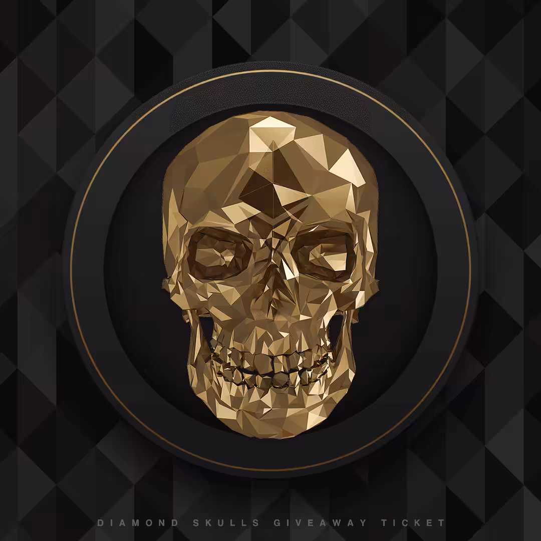Gold Diamond Skull 