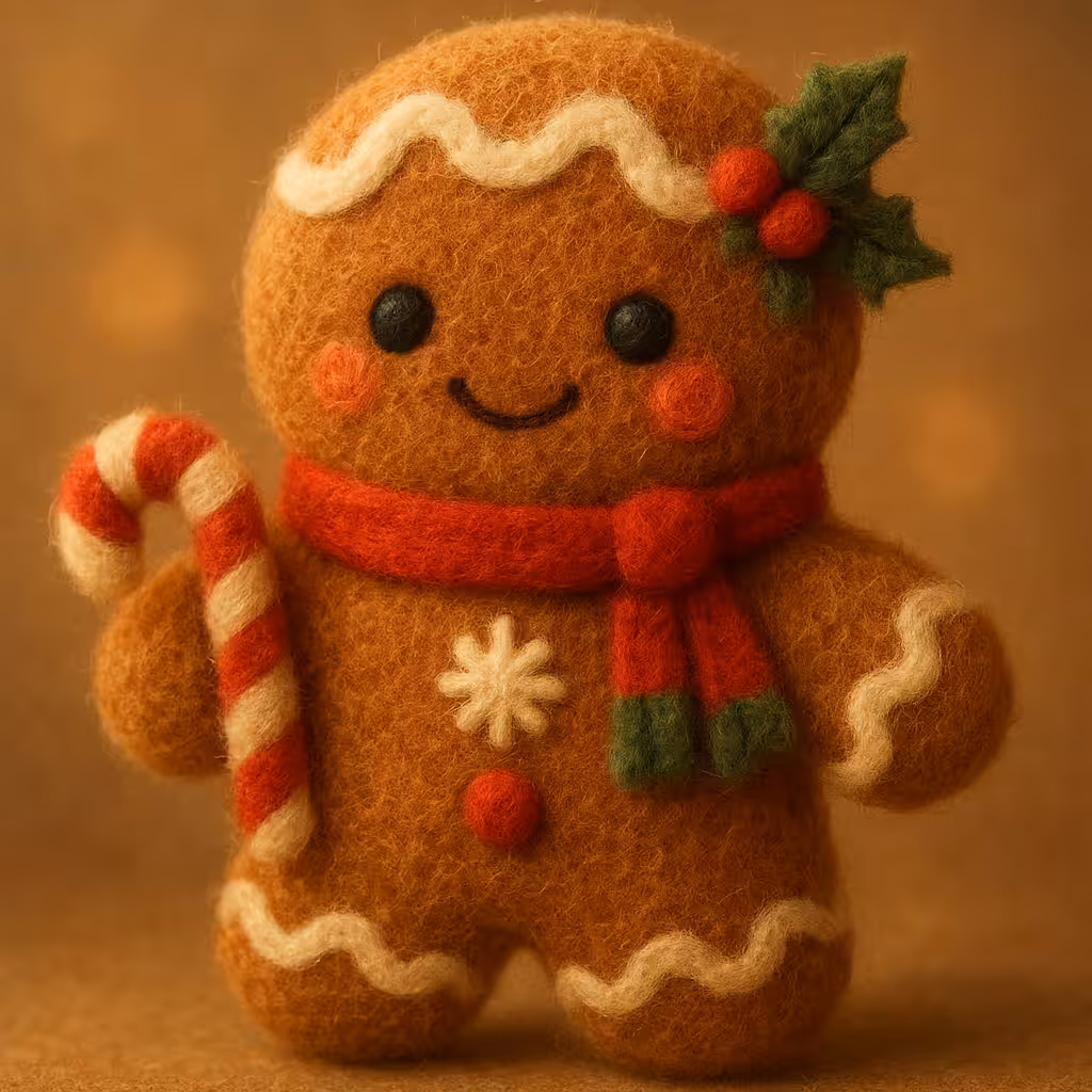 Felt Gingerbread Artwork
