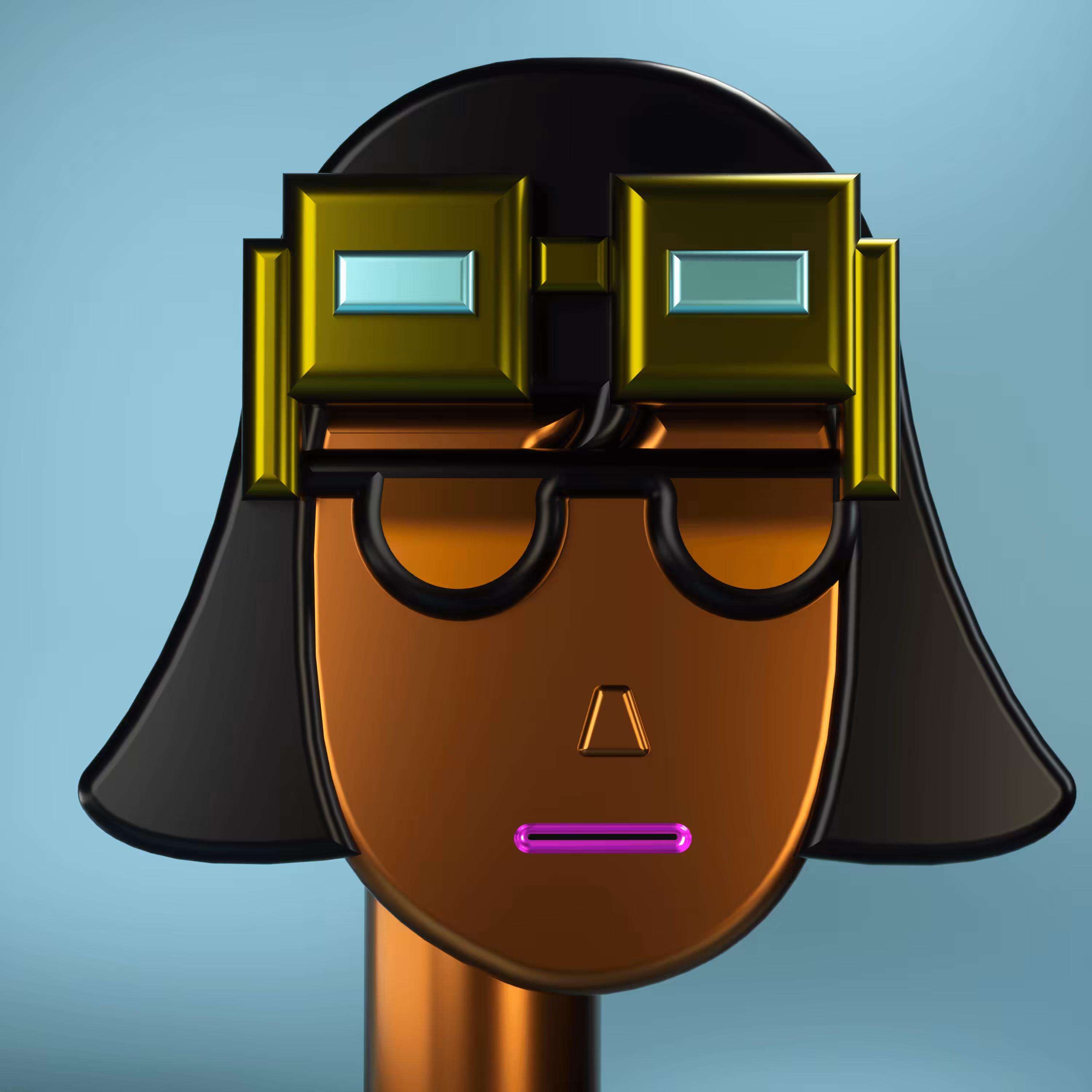 3D Chrome Punk #1052