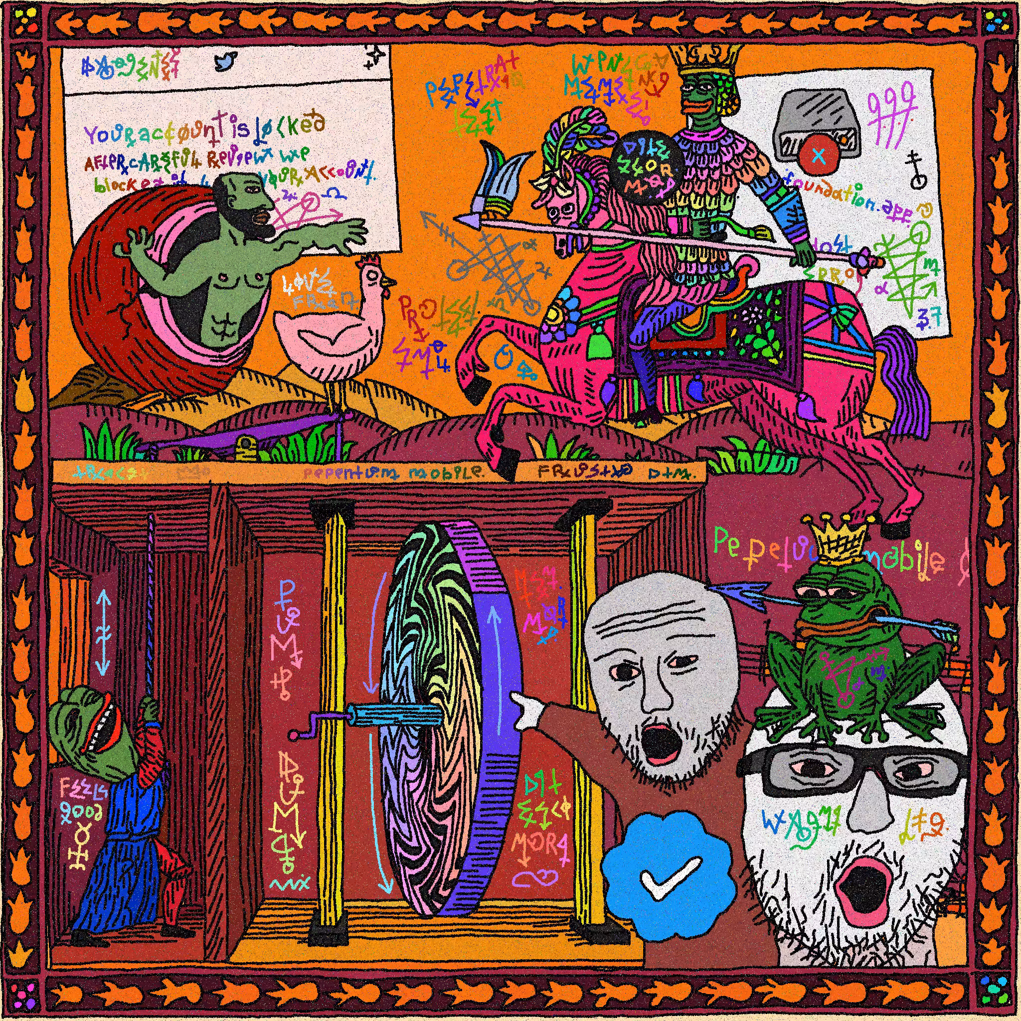Pepetuum mobile enriched with death