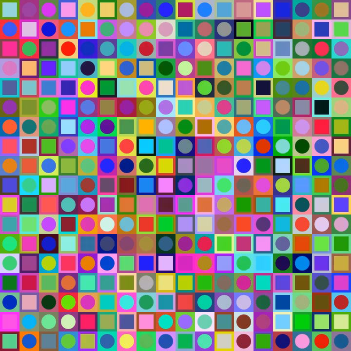 Square Dot Composition #242