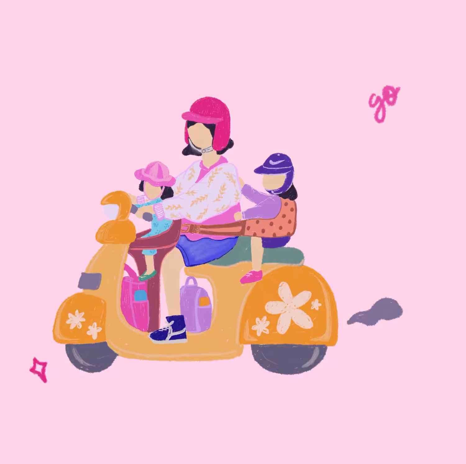 go to school with two toddlers