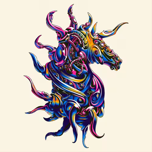 The Colorful Crypto Horse: Crypto Horse #180