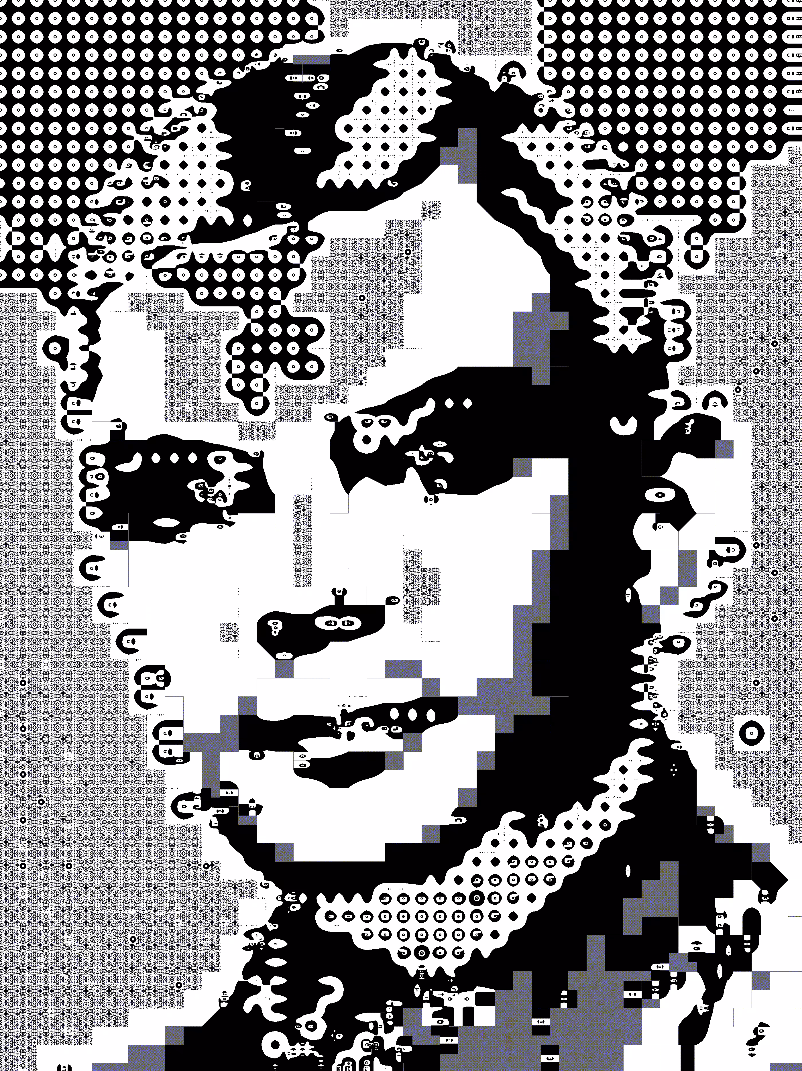 glitch portrait