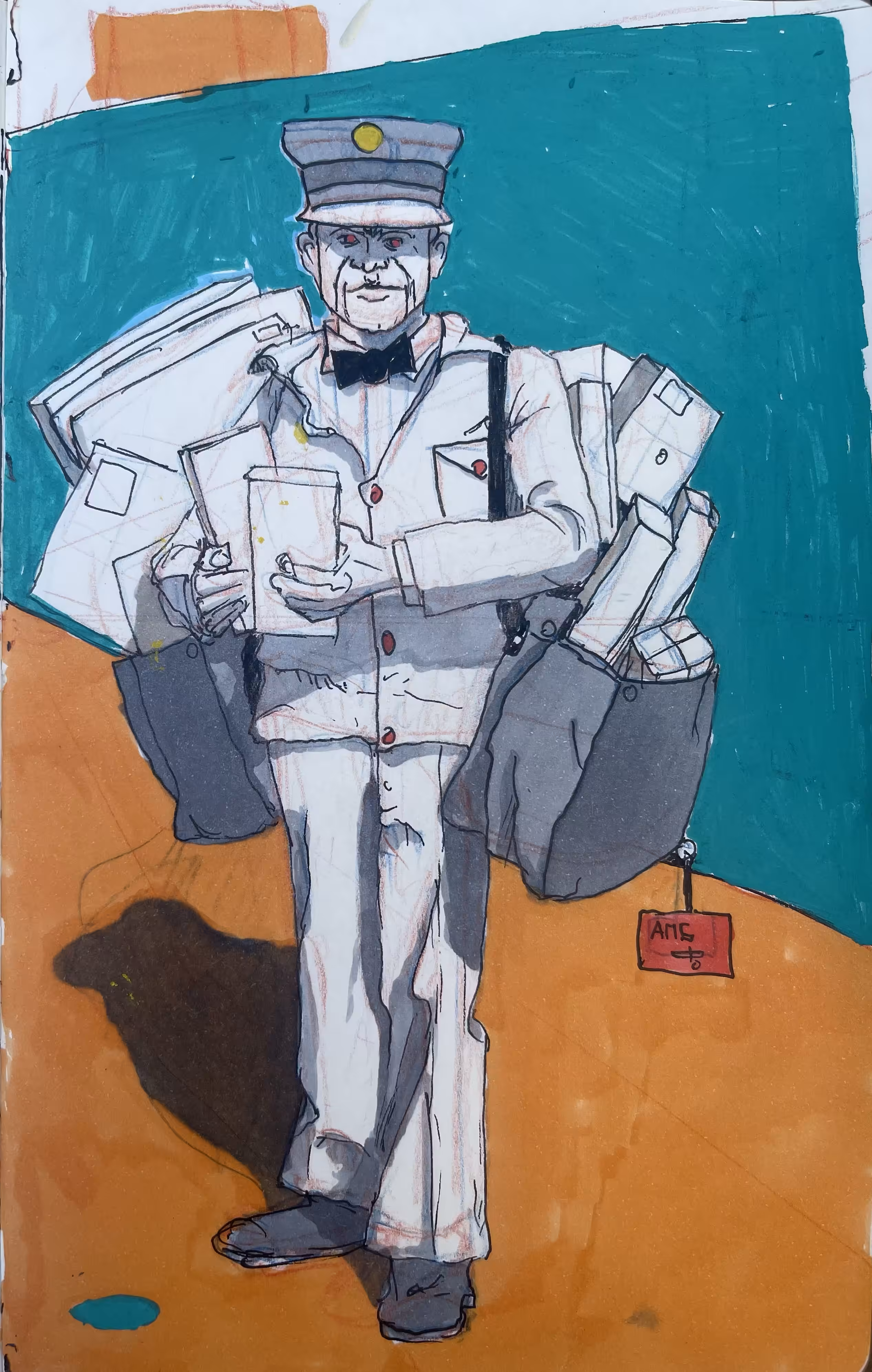 Deaths personal delivery man.