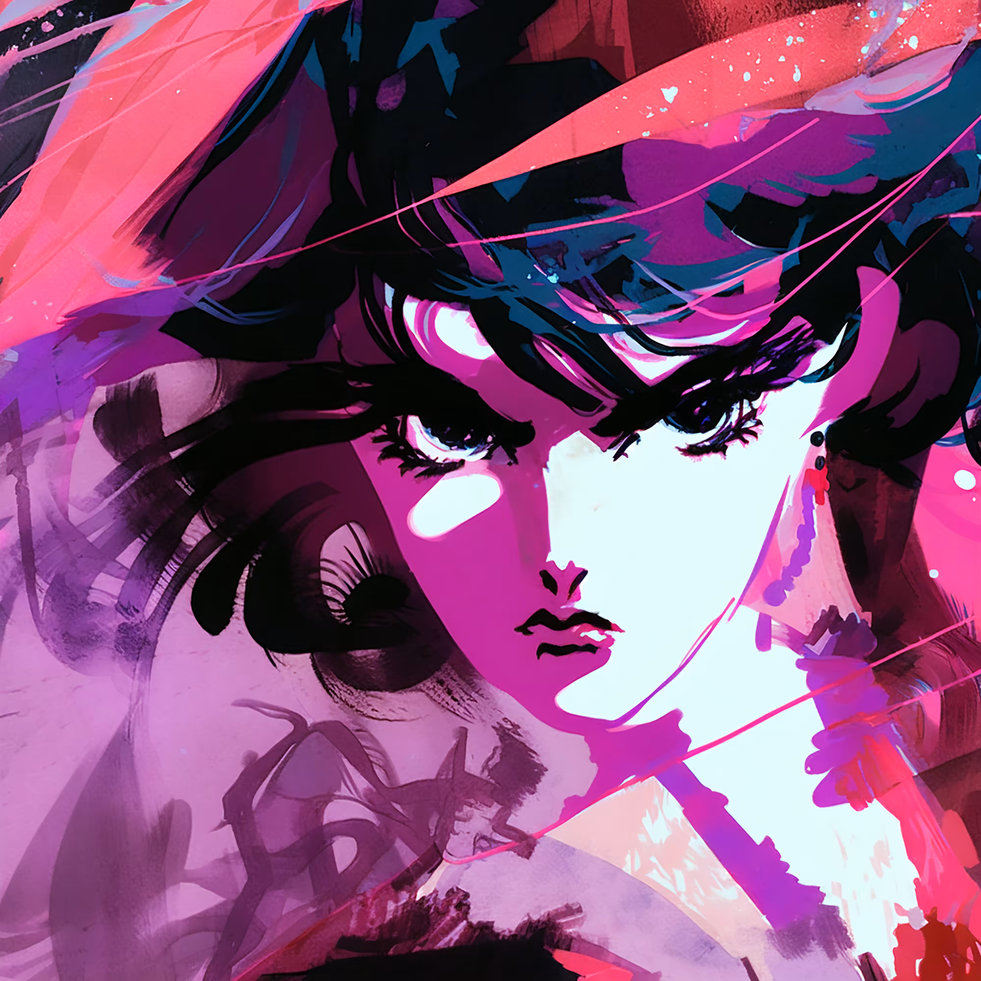 Untitled, anger is pink magentga