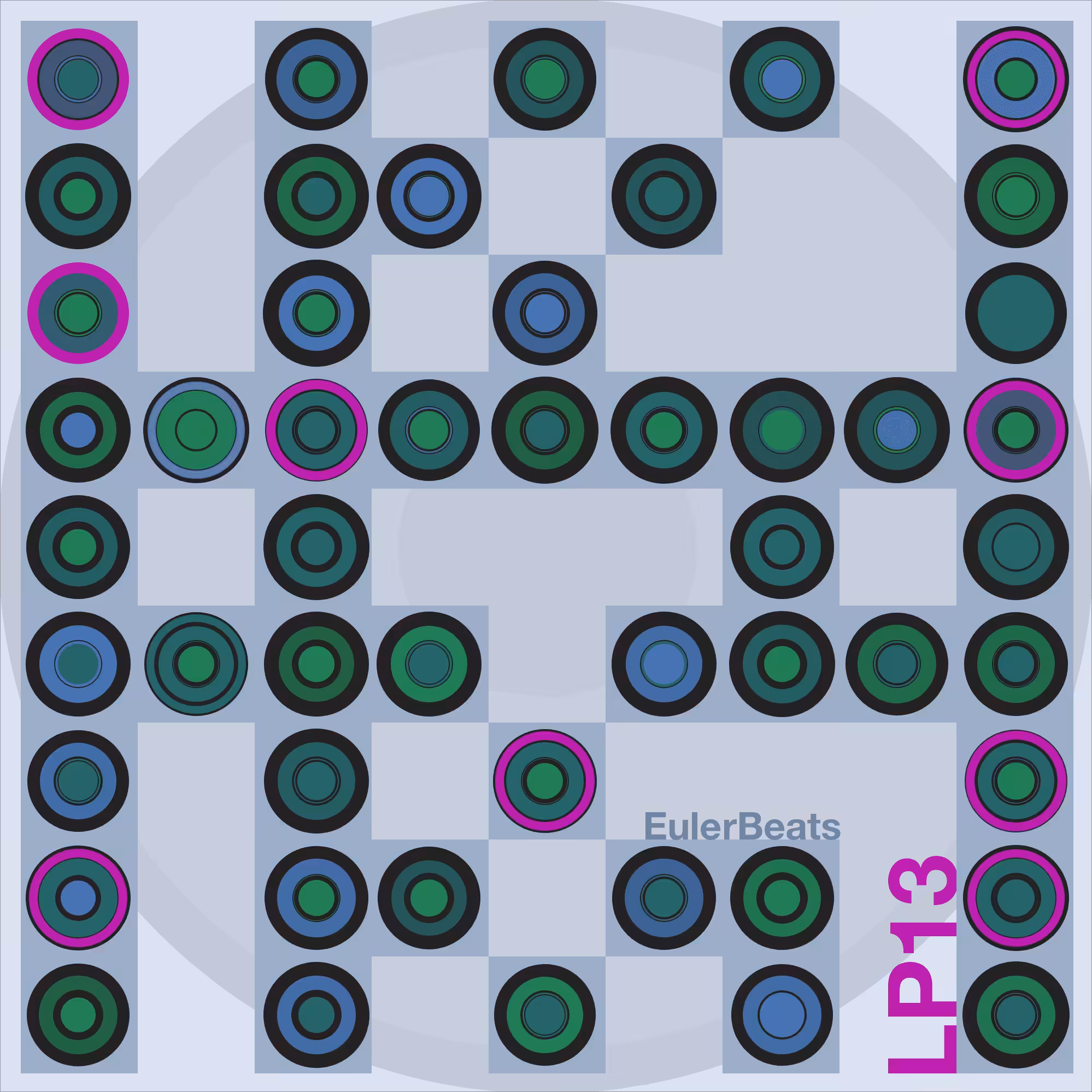 Eulerbeats LP13 Generative Cover Art: #9