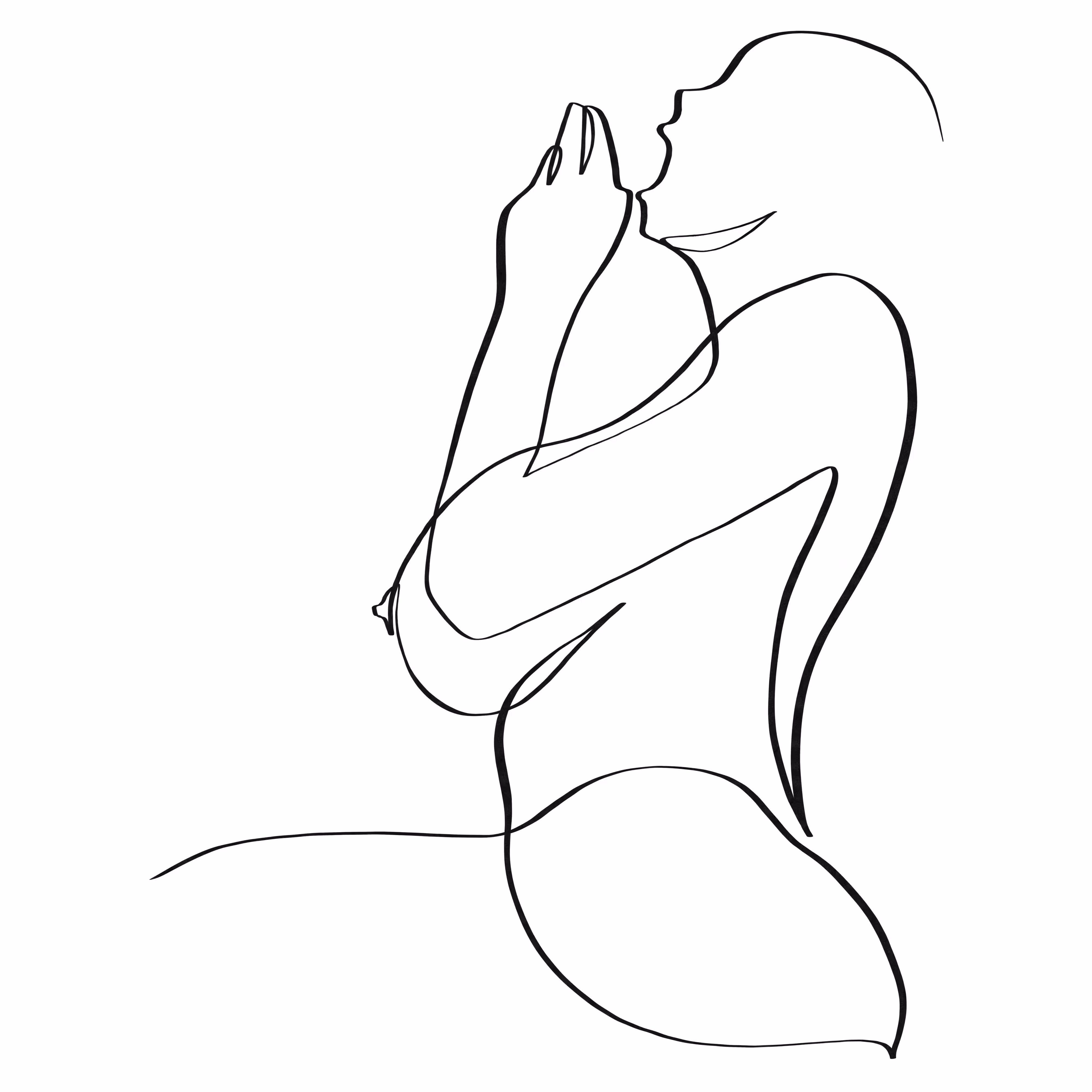 Plumber blowjob position one line art #6