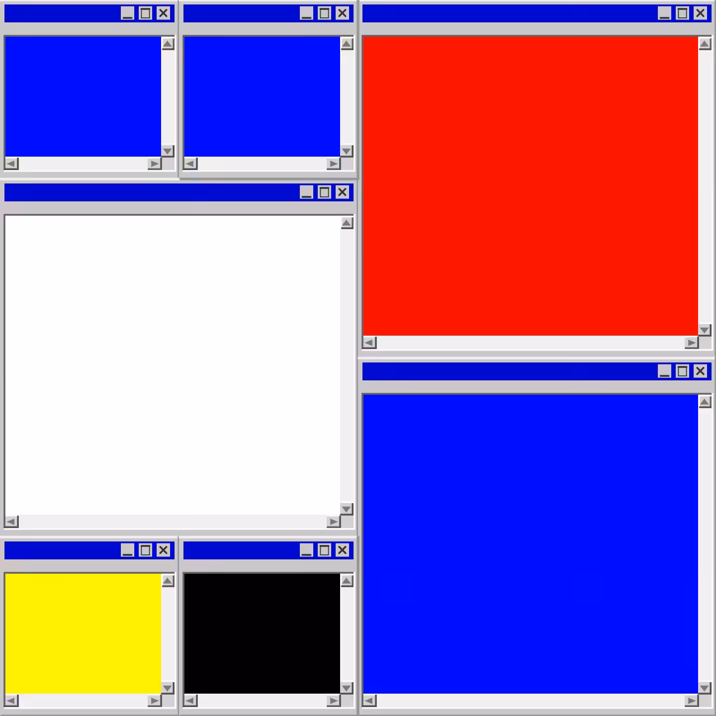 Mondrian's Desktop II #18