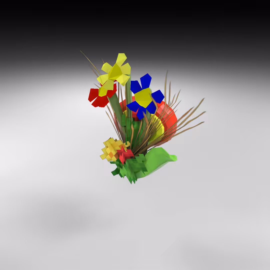 Hand-hacked Bouquet 98