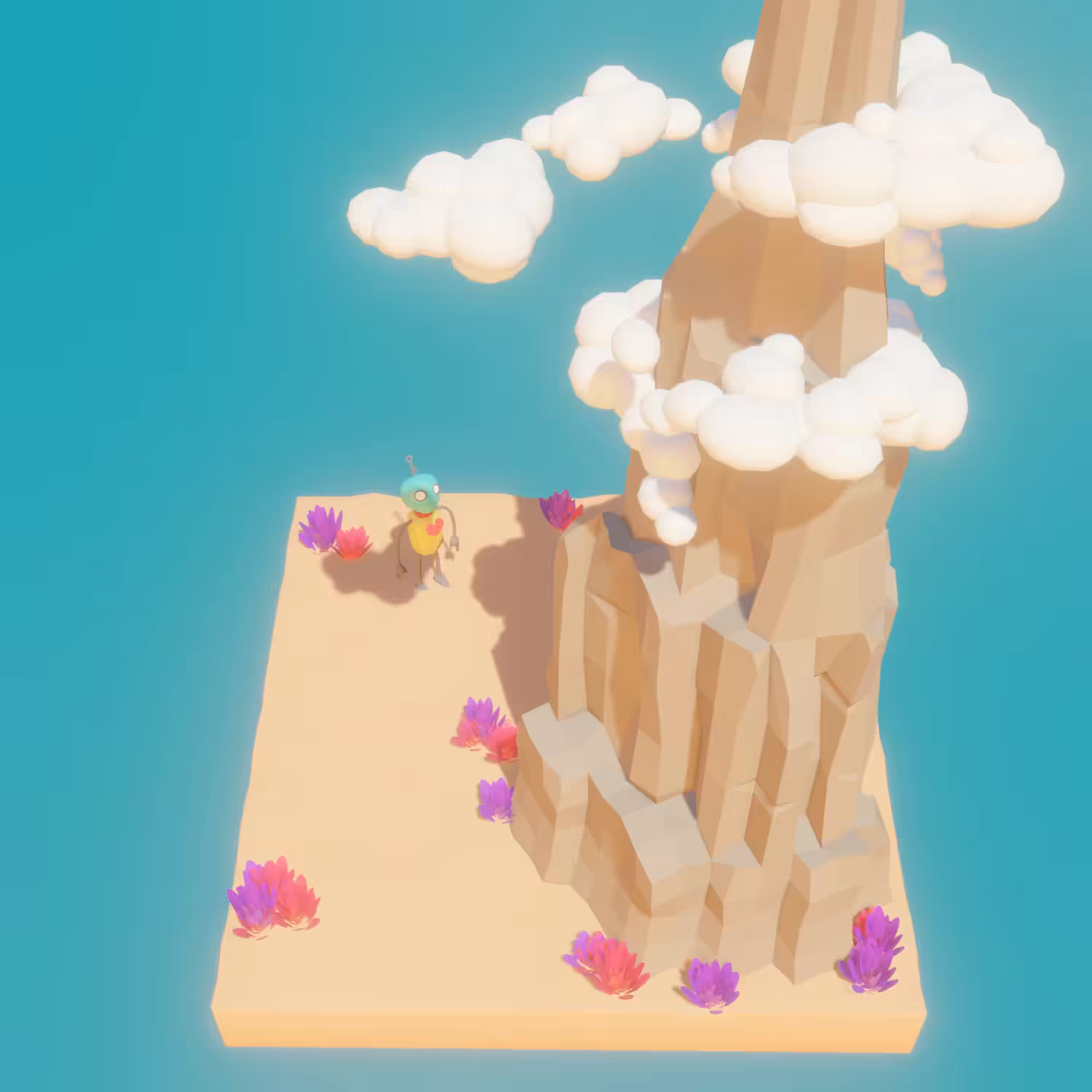 What will be on the top of mountain?