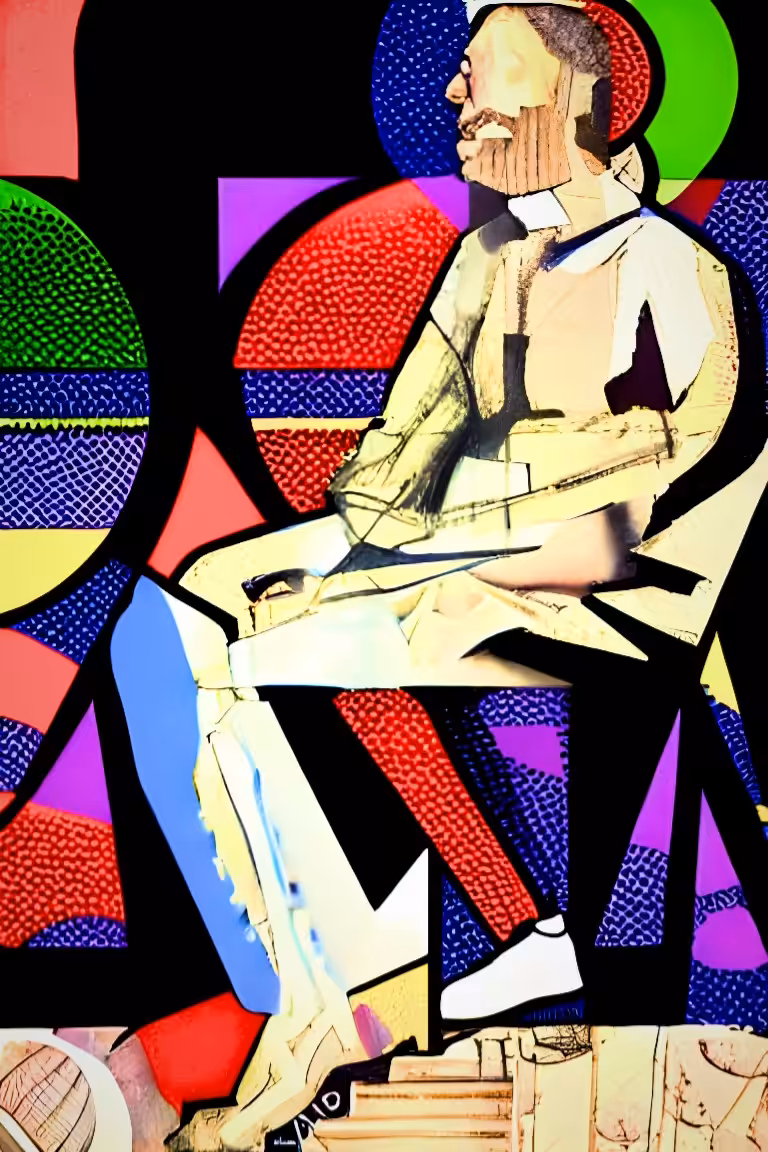 Seated Man, Pop art edition