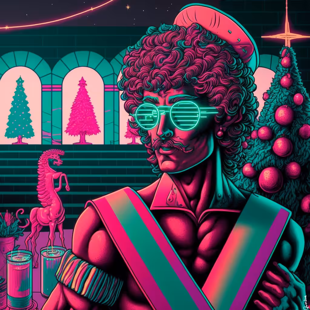 neon xmas party