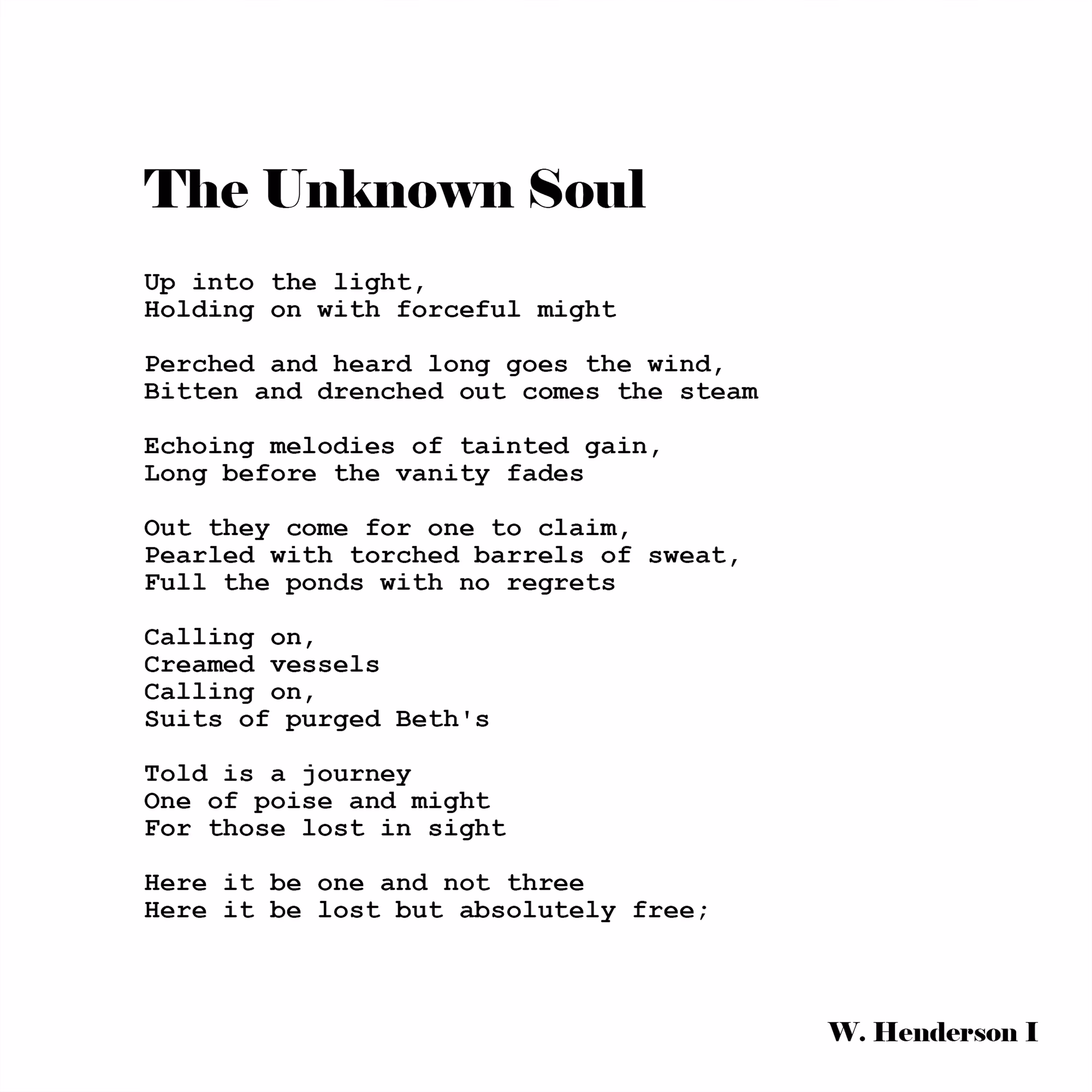 The Unknown Soul