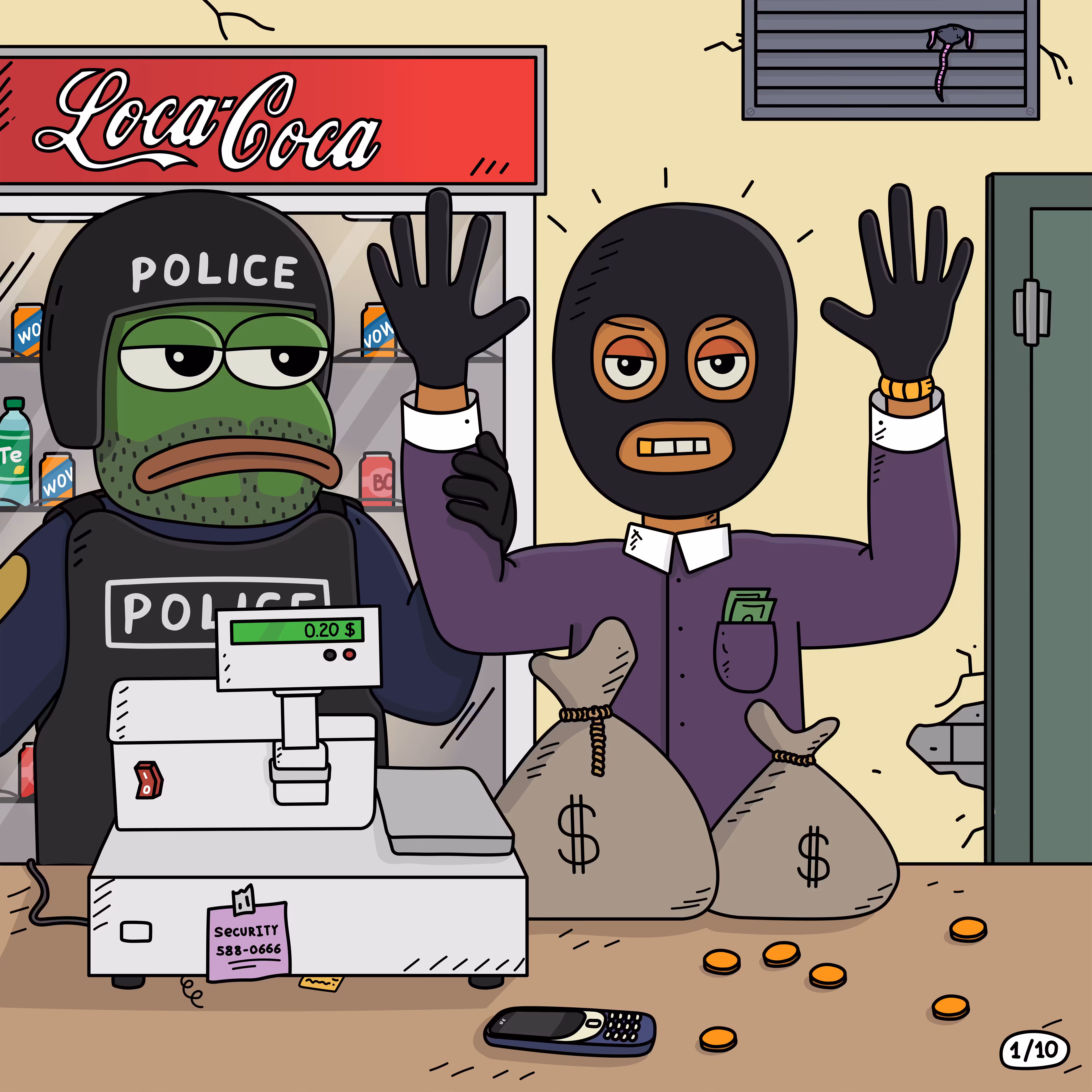 COMICS "Eddie the Robber" Part 1 "Officer Pepe"