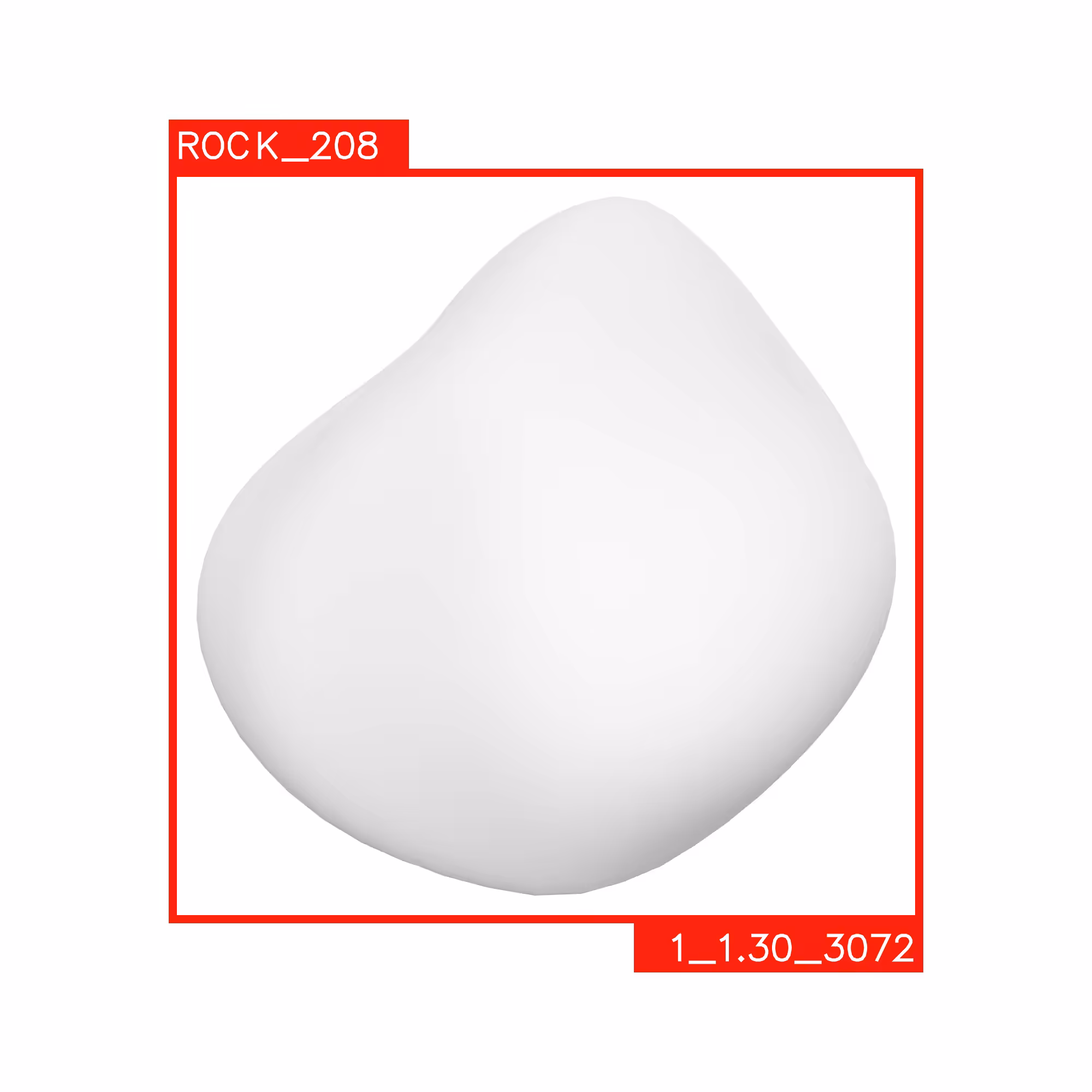 UNSHADED ROCKS: ROCK 208