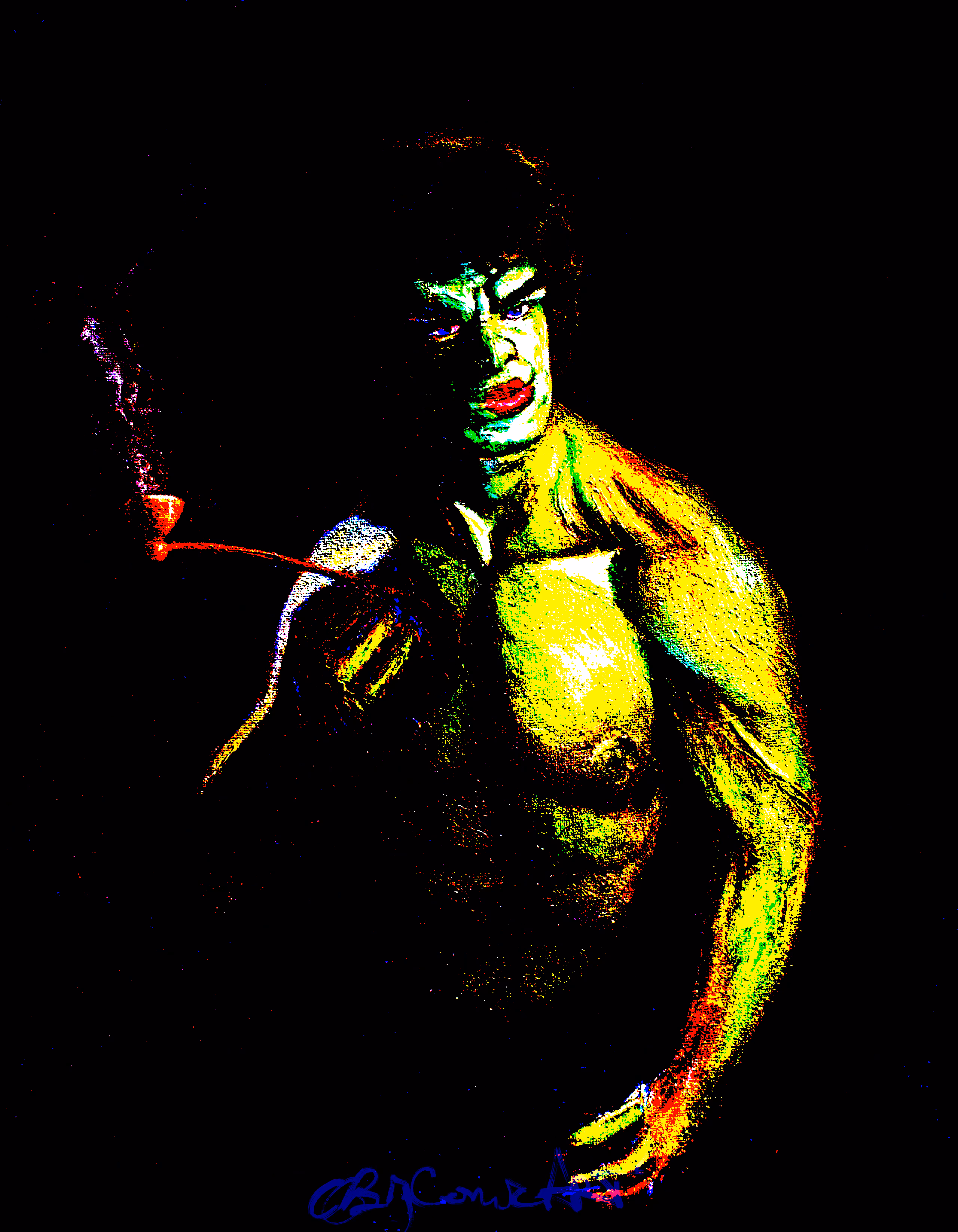 The Whistling Hulk  (also known as Jon Cena smoking pot) 