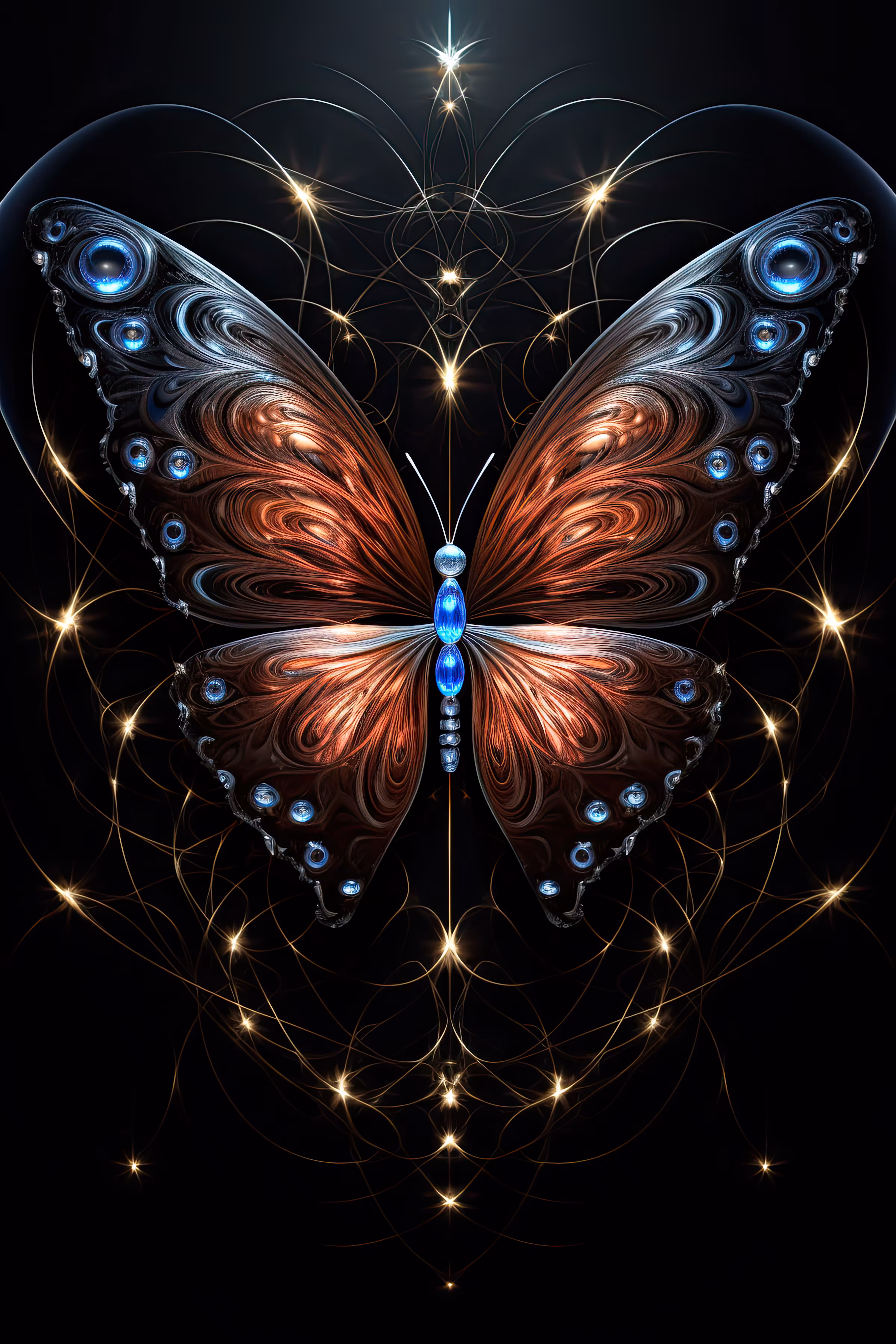 Sapphire Butterfly