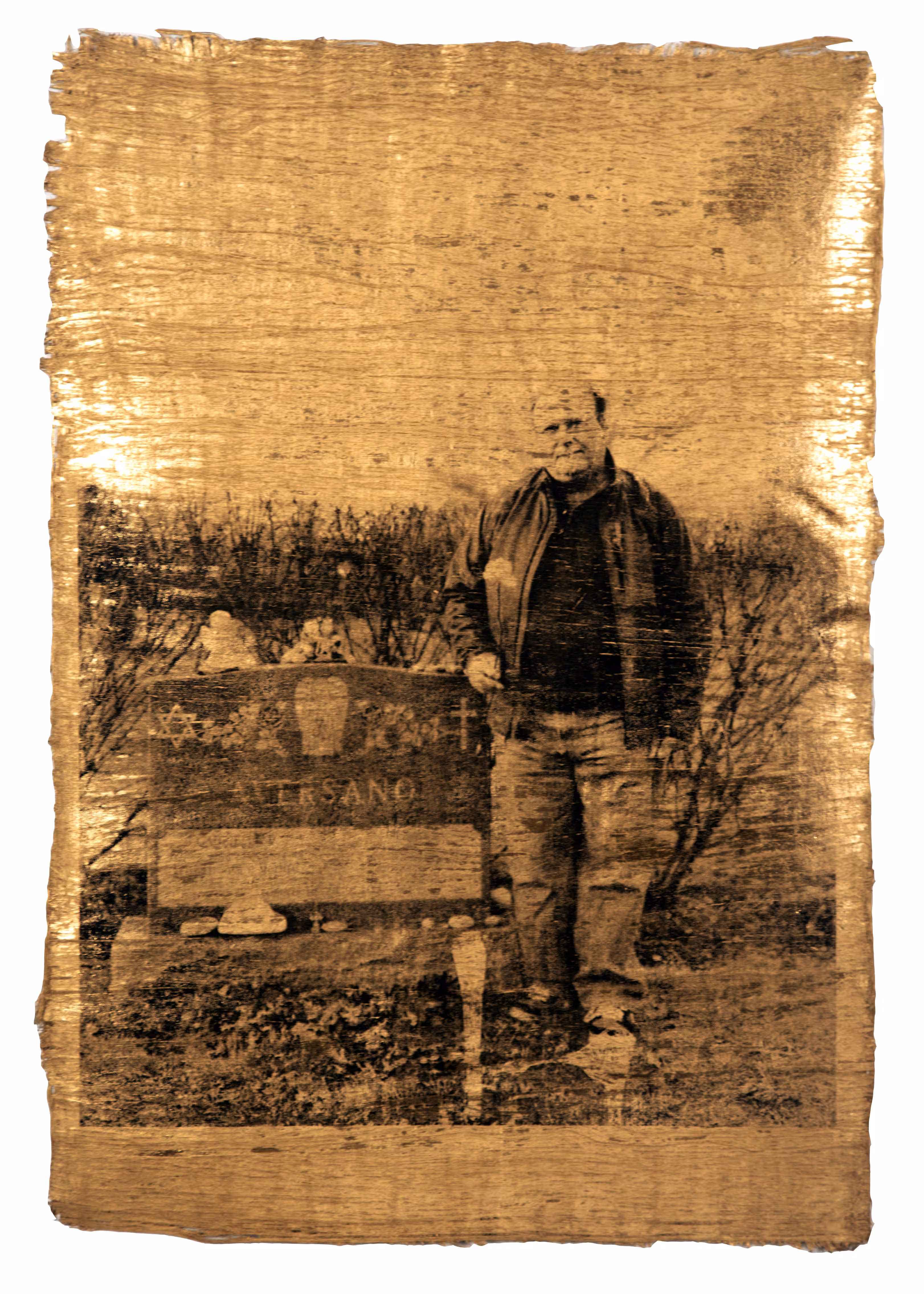 Smoke and Mirrors - Physical Tarot Scrolls: Justin Aversano - Death - Physical Tarot Scroll  - Gold