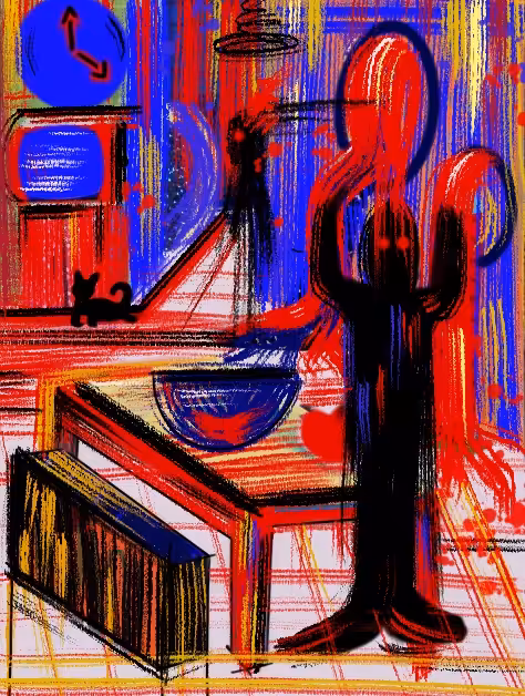 blue room