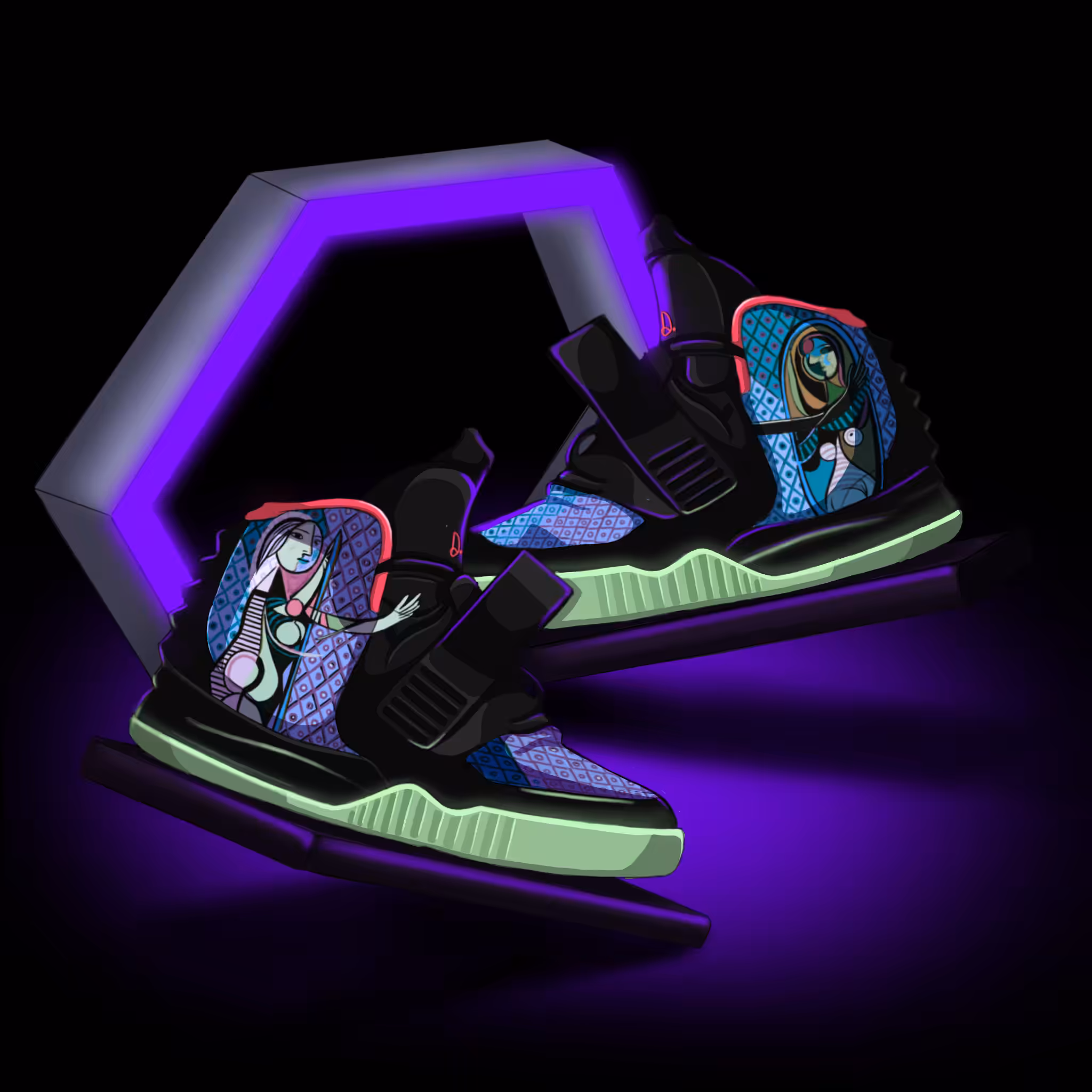 Sneaker Series- Picasso's Girl Before A Mirror