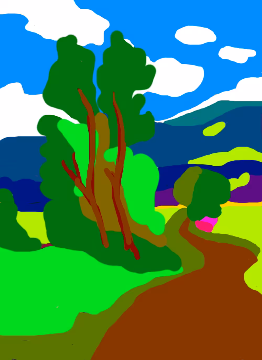 La route ou chemin de montmorante 