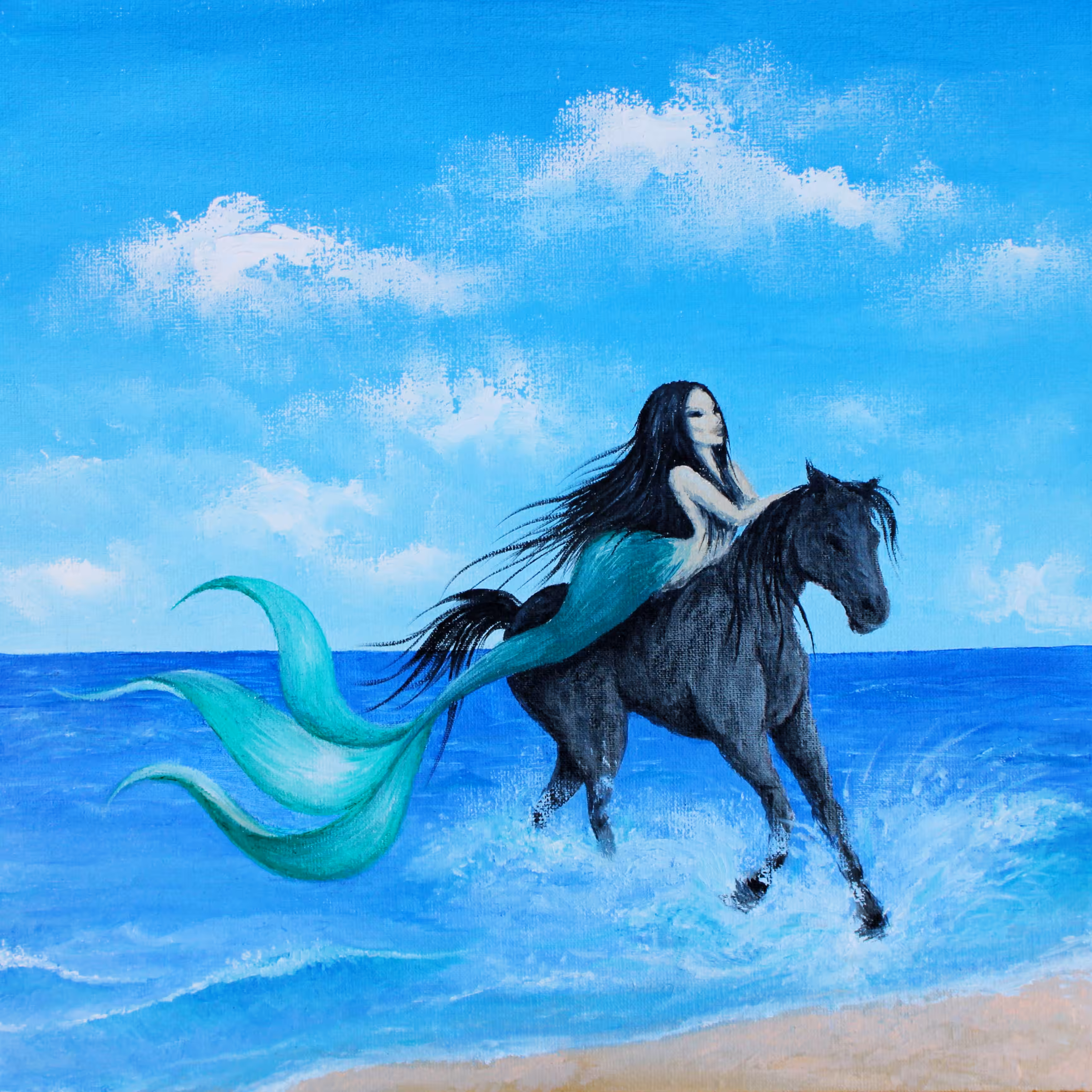 Naiad on a horse