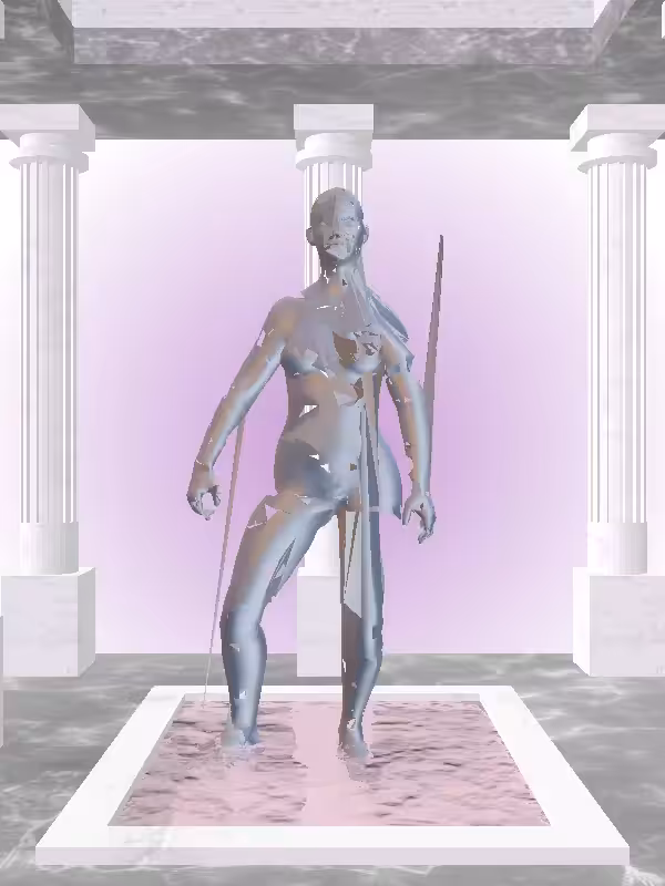 HeavenComputer: The Victorious Stealth Dark Blue Woman #5099