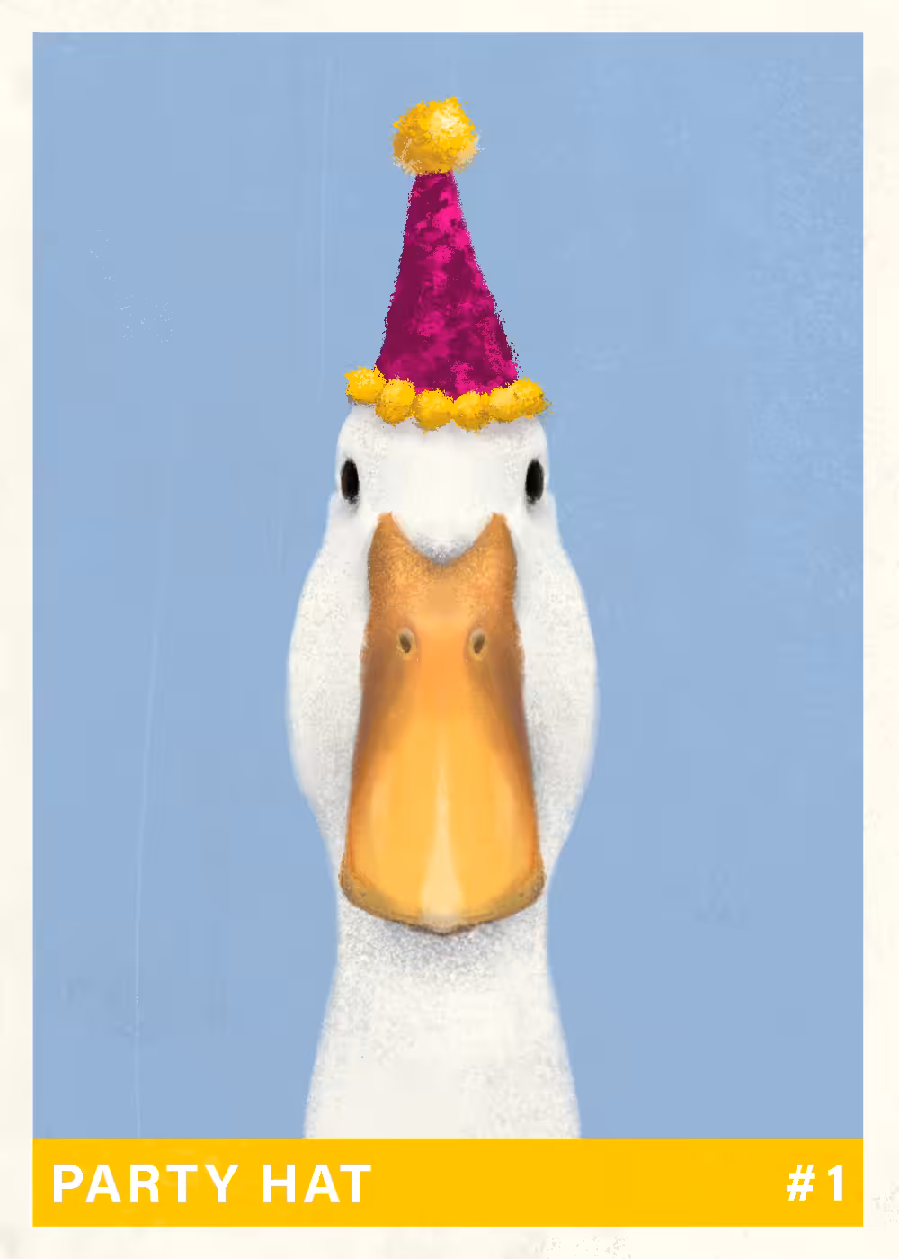 Party Hat Duck card