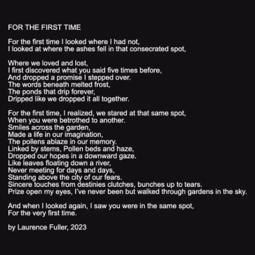 FOR THE FIRST TIME

...