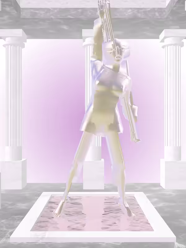 HeavenComputer: The Jazzy Shimmery Violet Garden Woman #7538