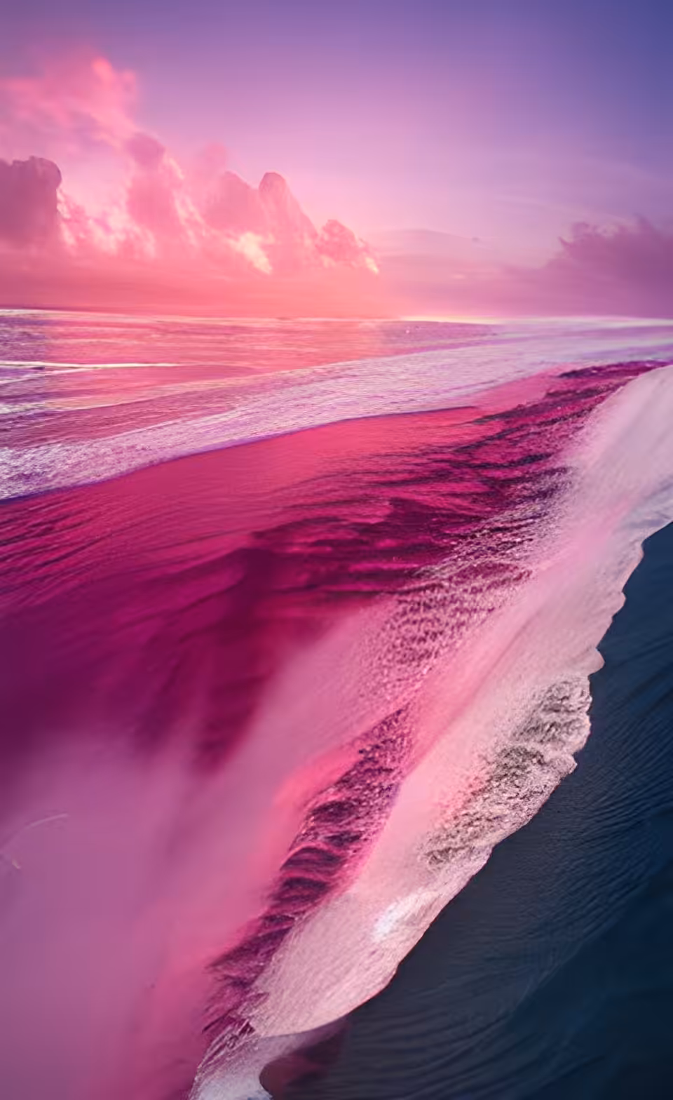 Pink Tourmaline Waves 