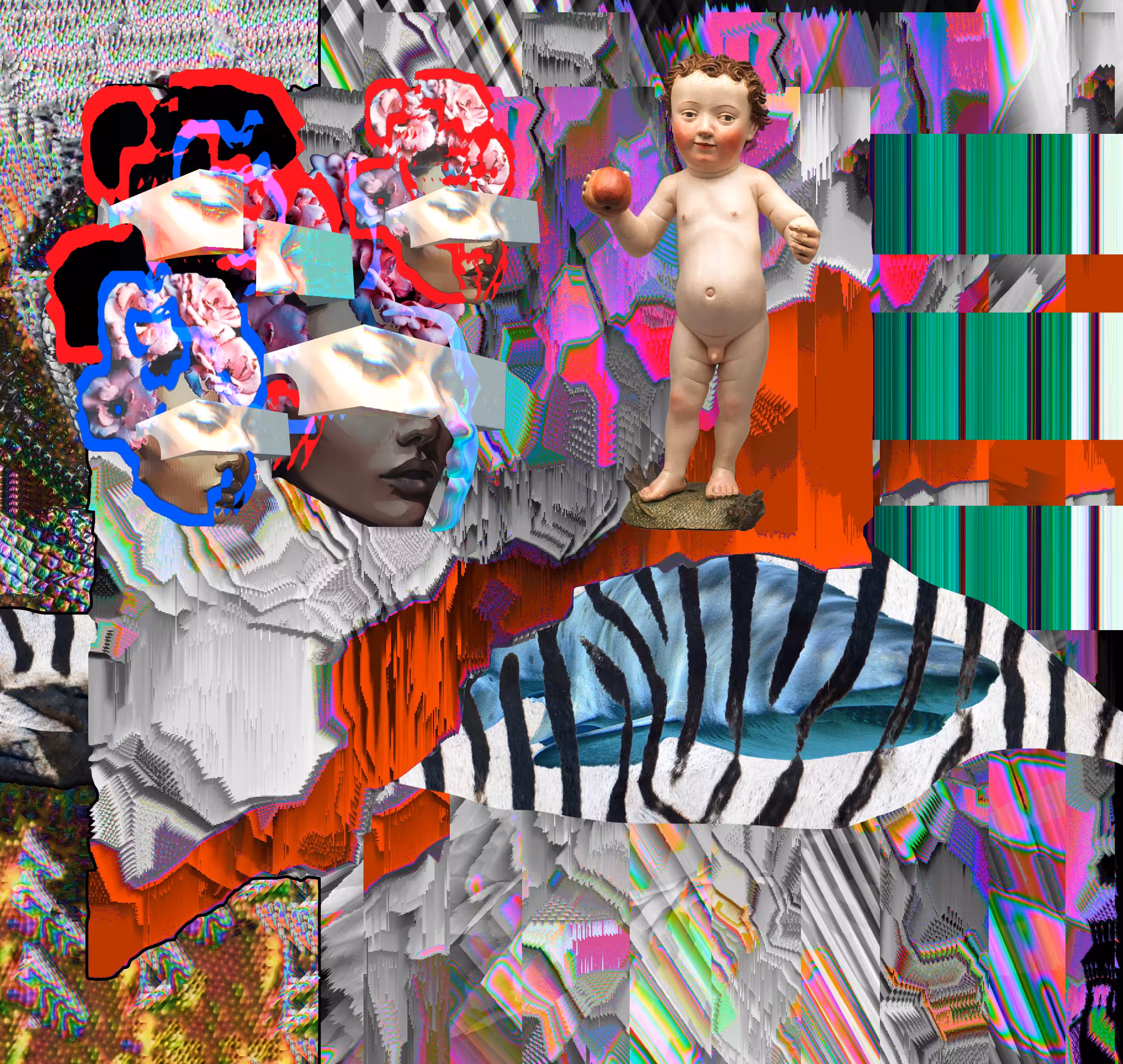 Child Christ wif Apple [also: Abstracted Feminism + Shark]