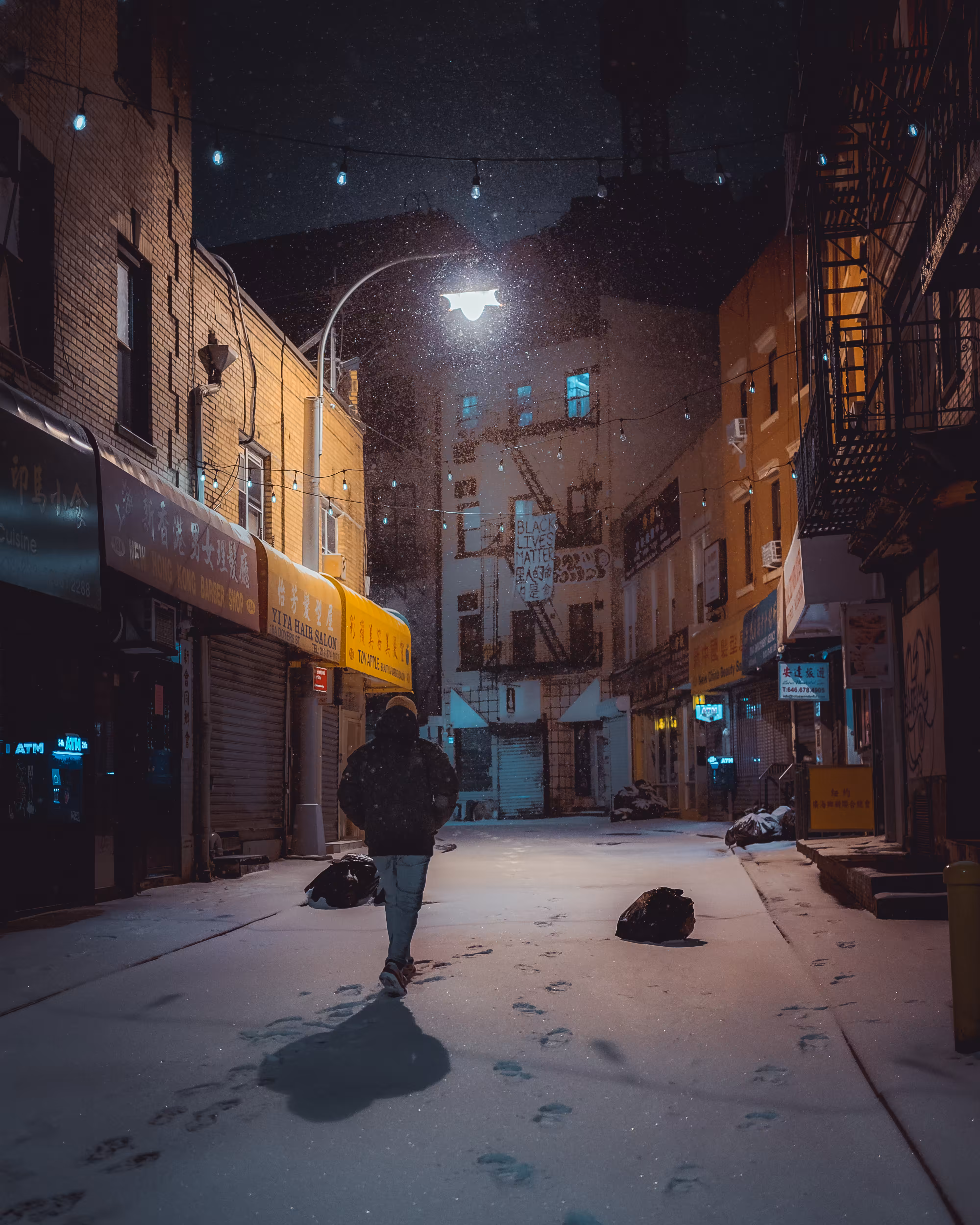 #14 Like moths to a flame - Winter in NYC