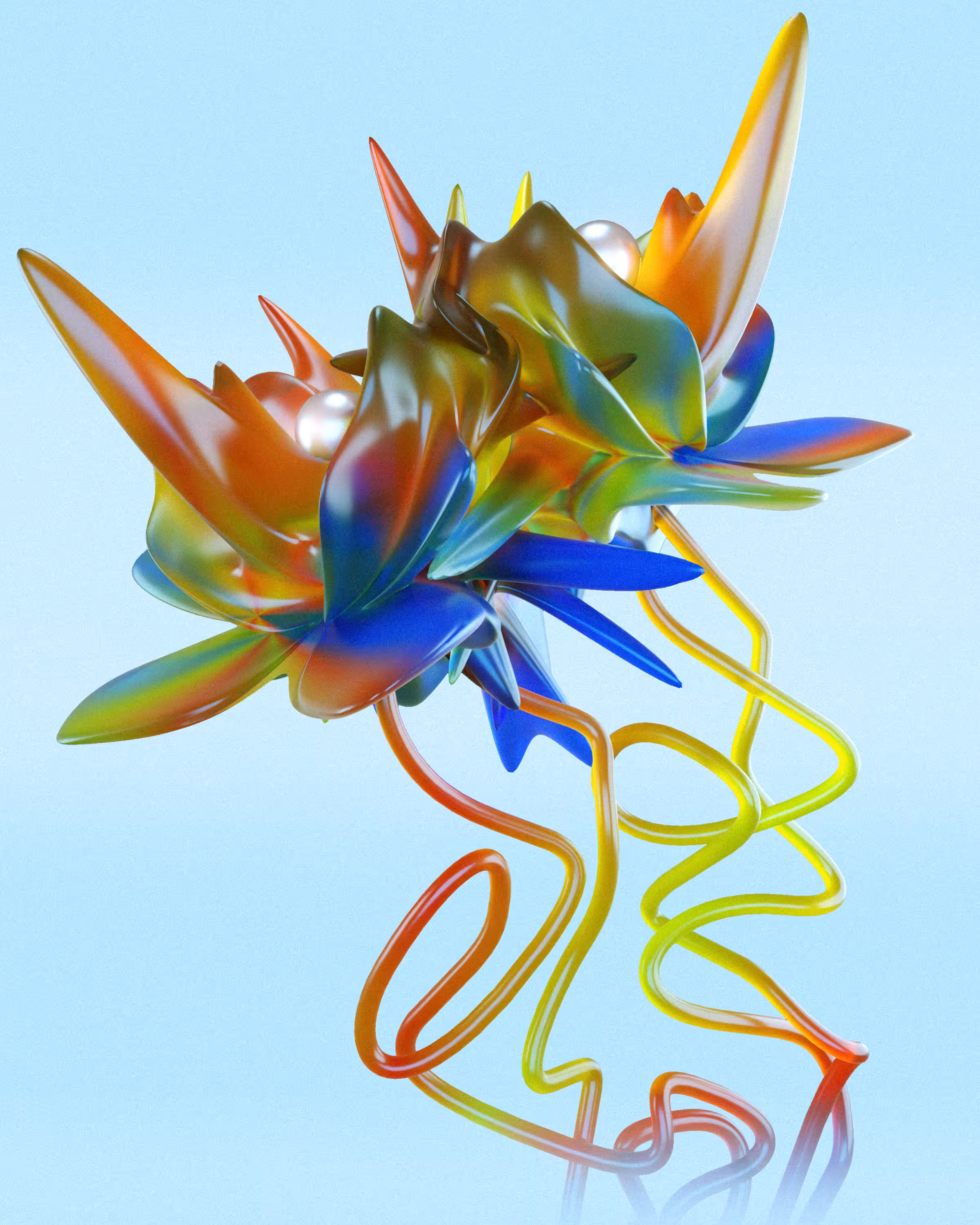 The Colors Kissed Flower