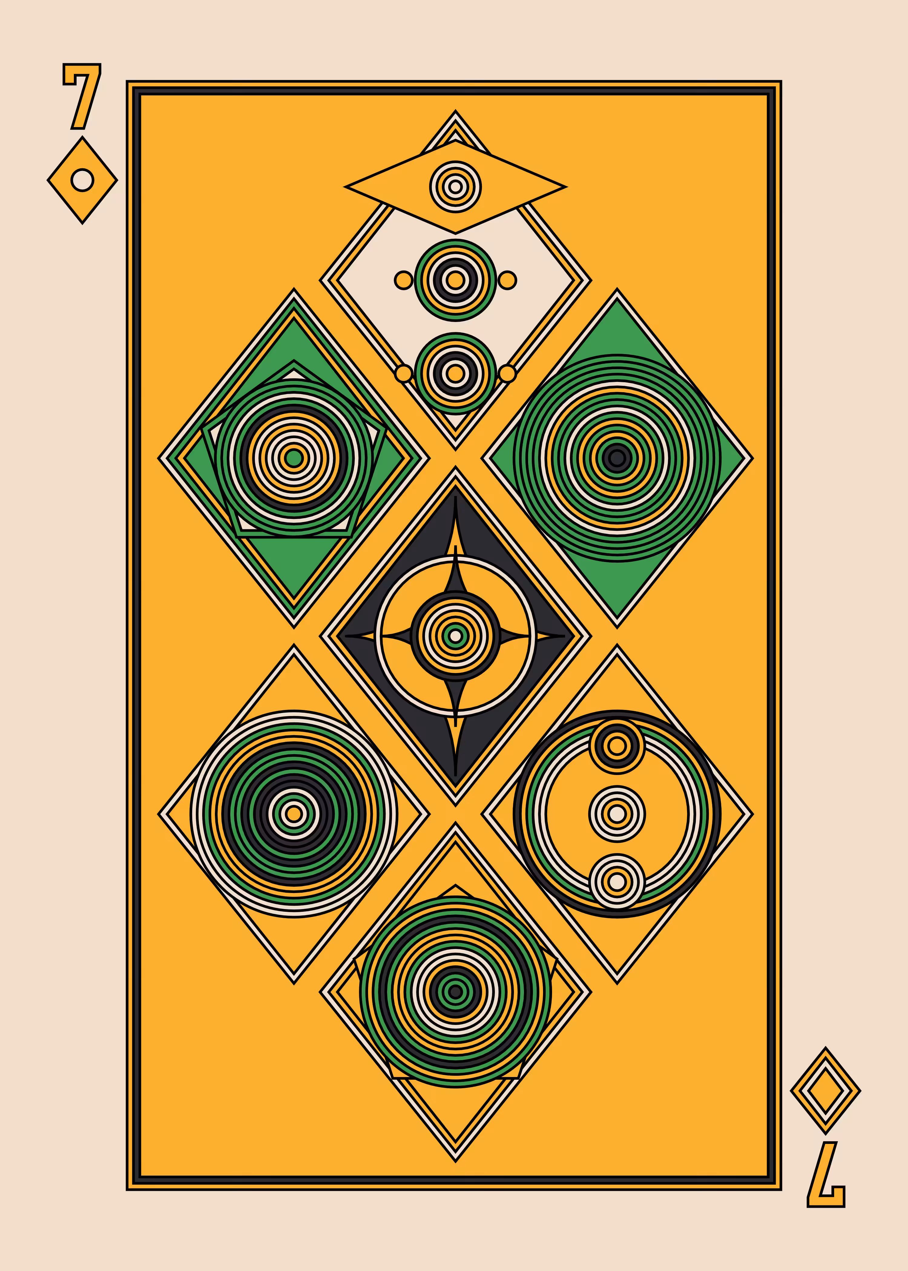 Seven of Diamonds Dark