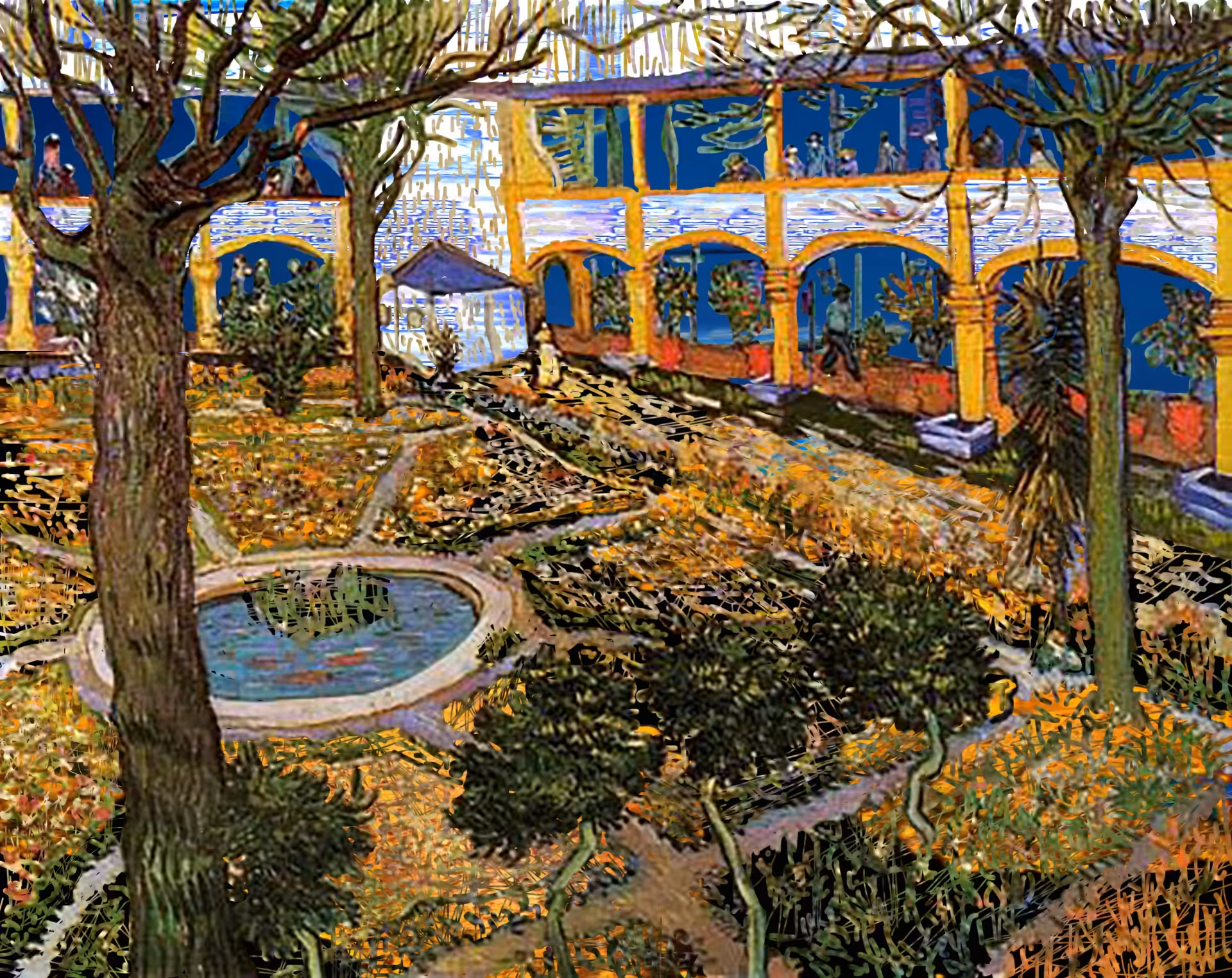 Van Gogh. The Asylum Garden at Arles, 1889-1-