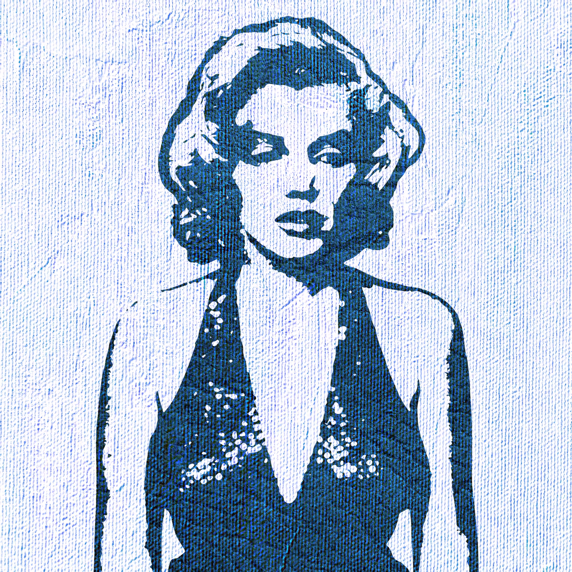 Marilyn Monroe in blue