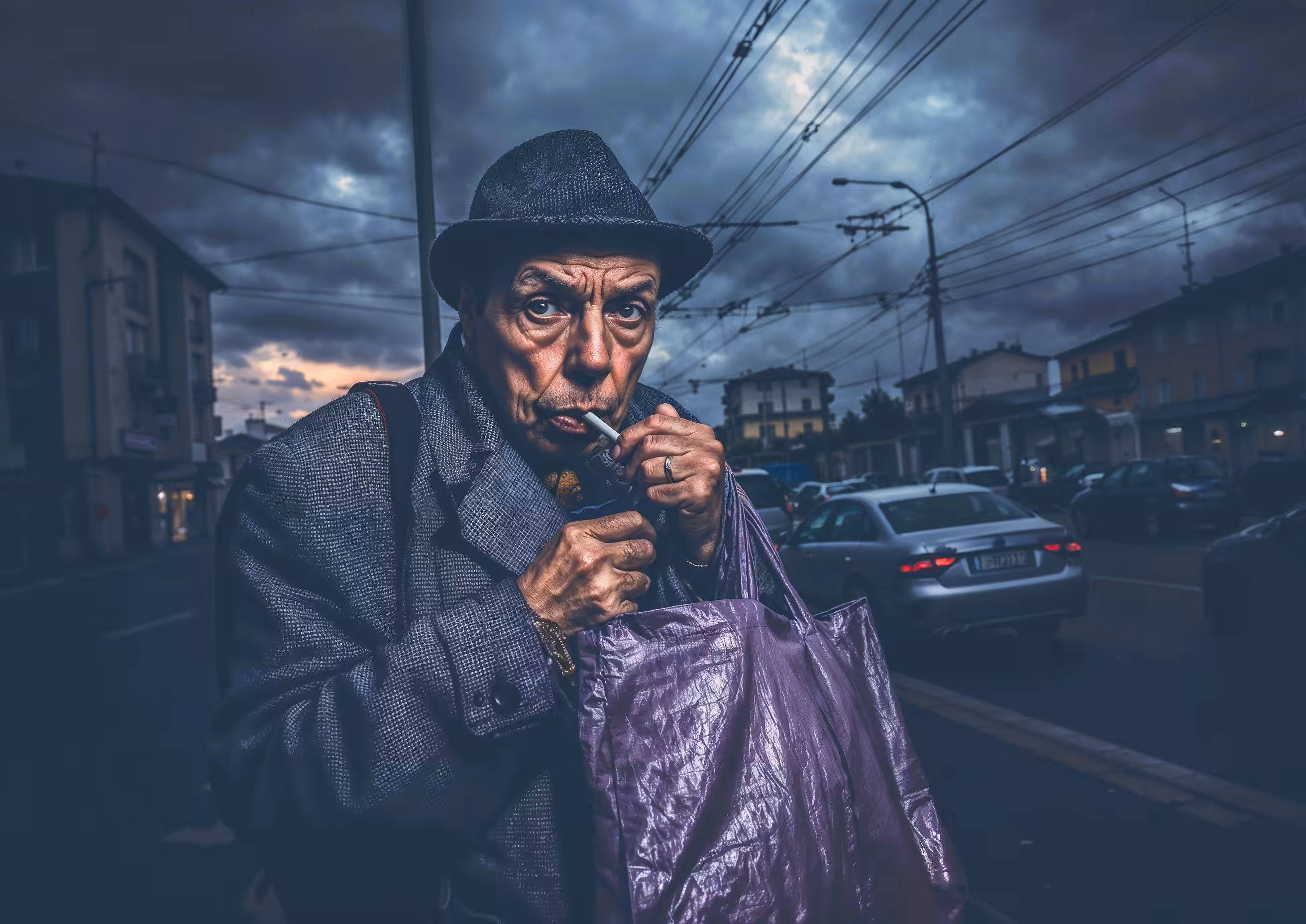 The last cigarette before the storm.