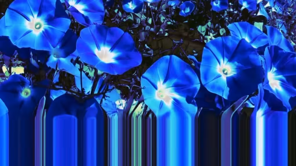 Blue Ipomoea Glitch