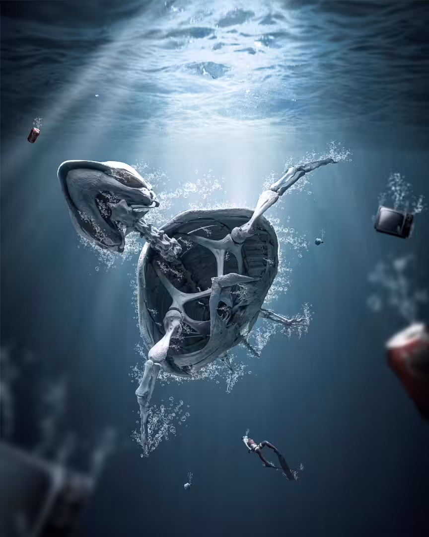 88visuals Polluted oceans