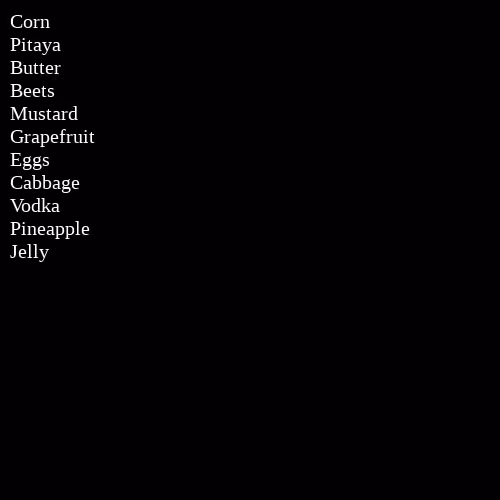 Grocery List #191