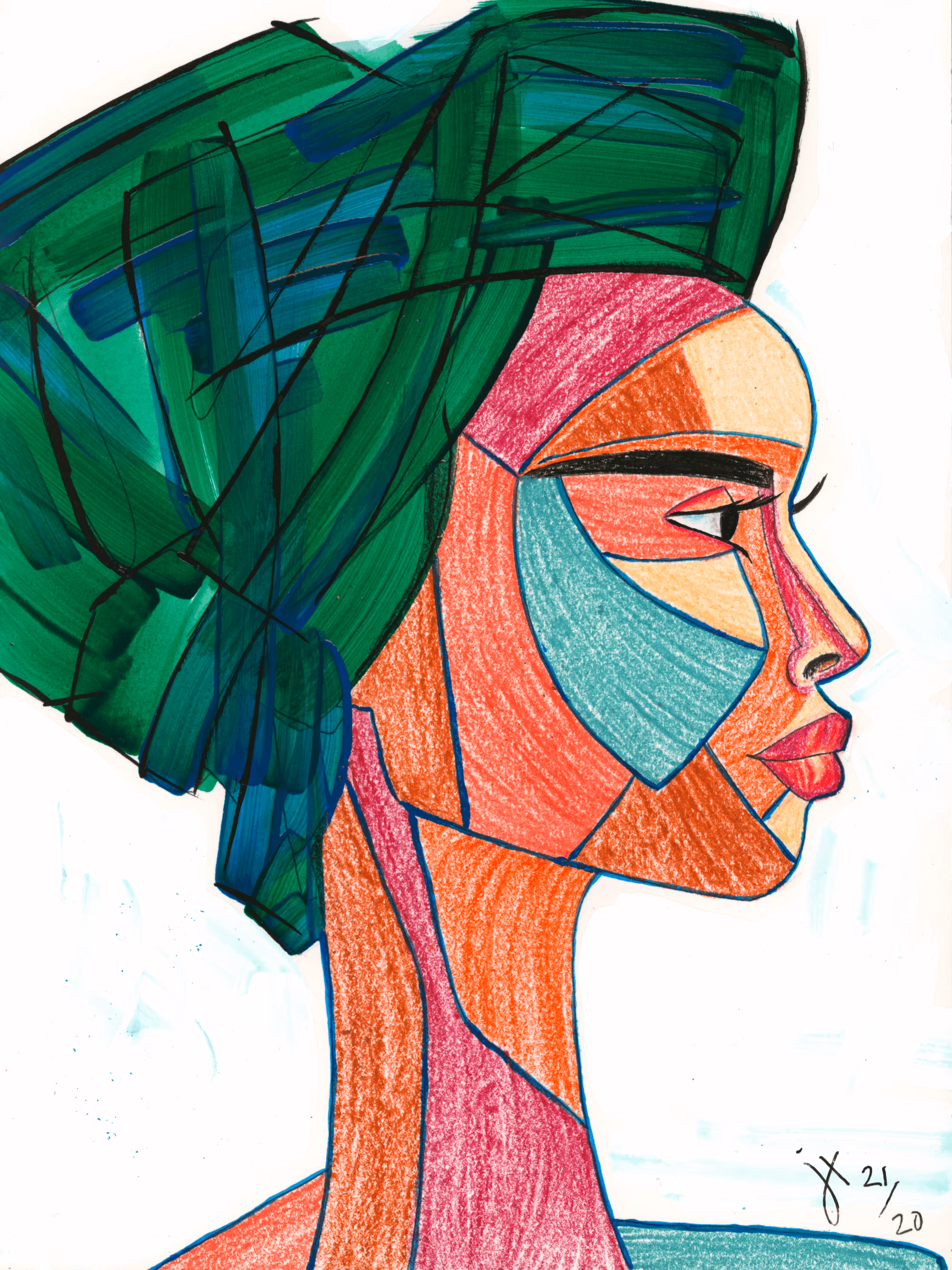 Beautiful WOMAN IN COLOR