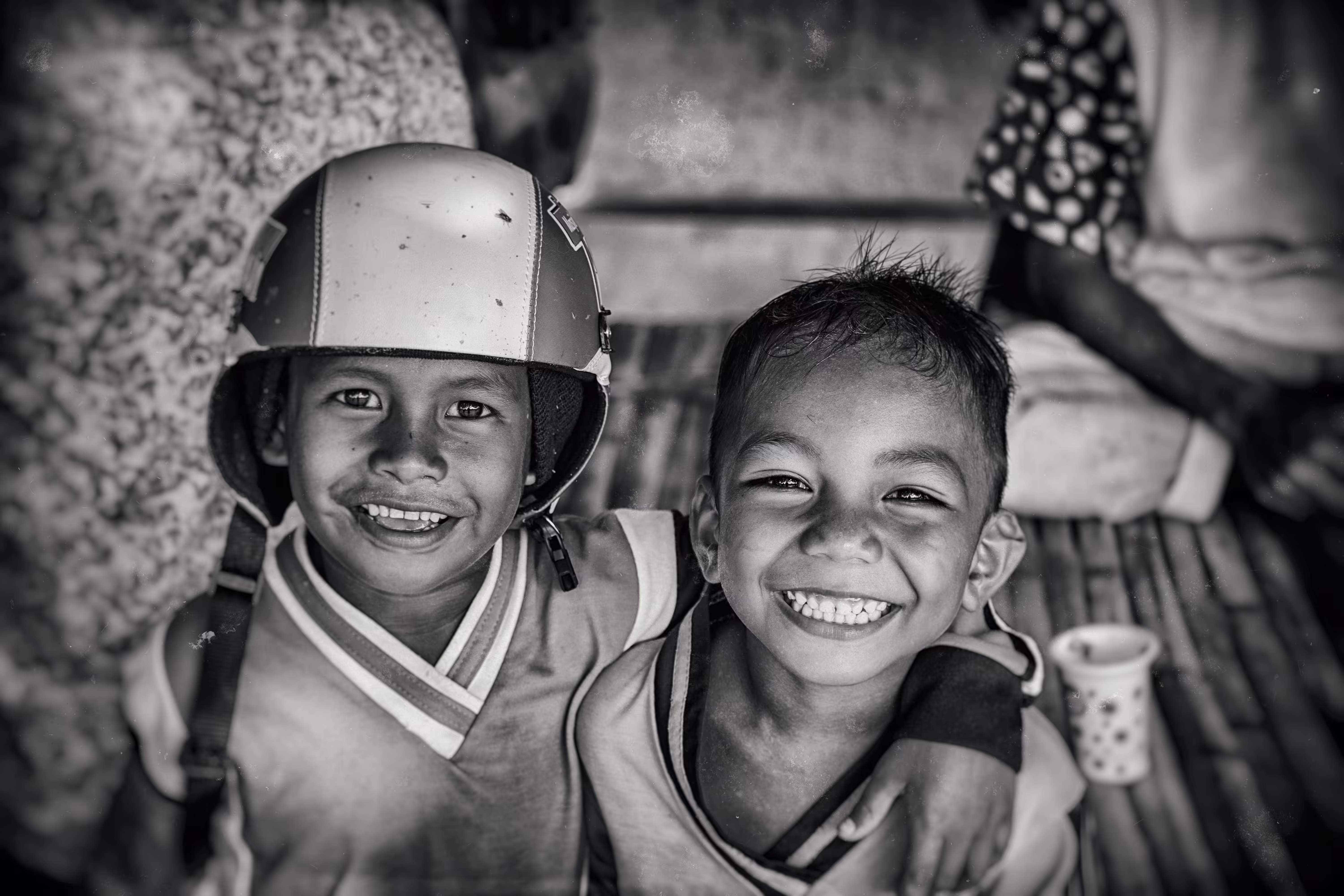 black & white potrait