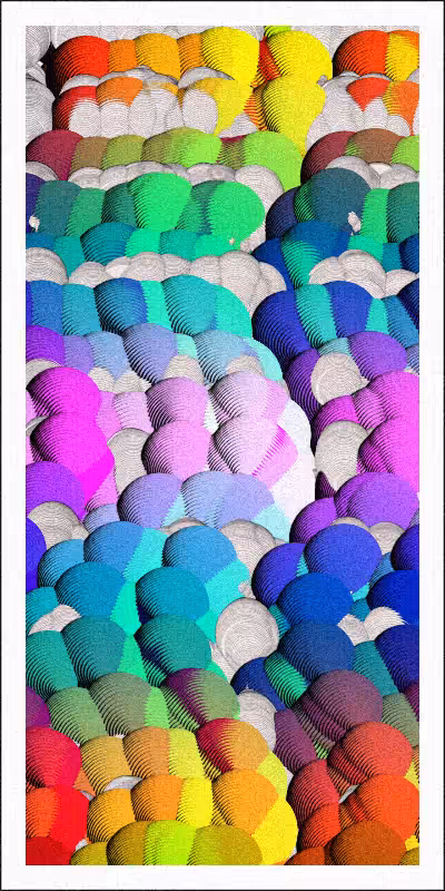Balloon Field on Clouds #49