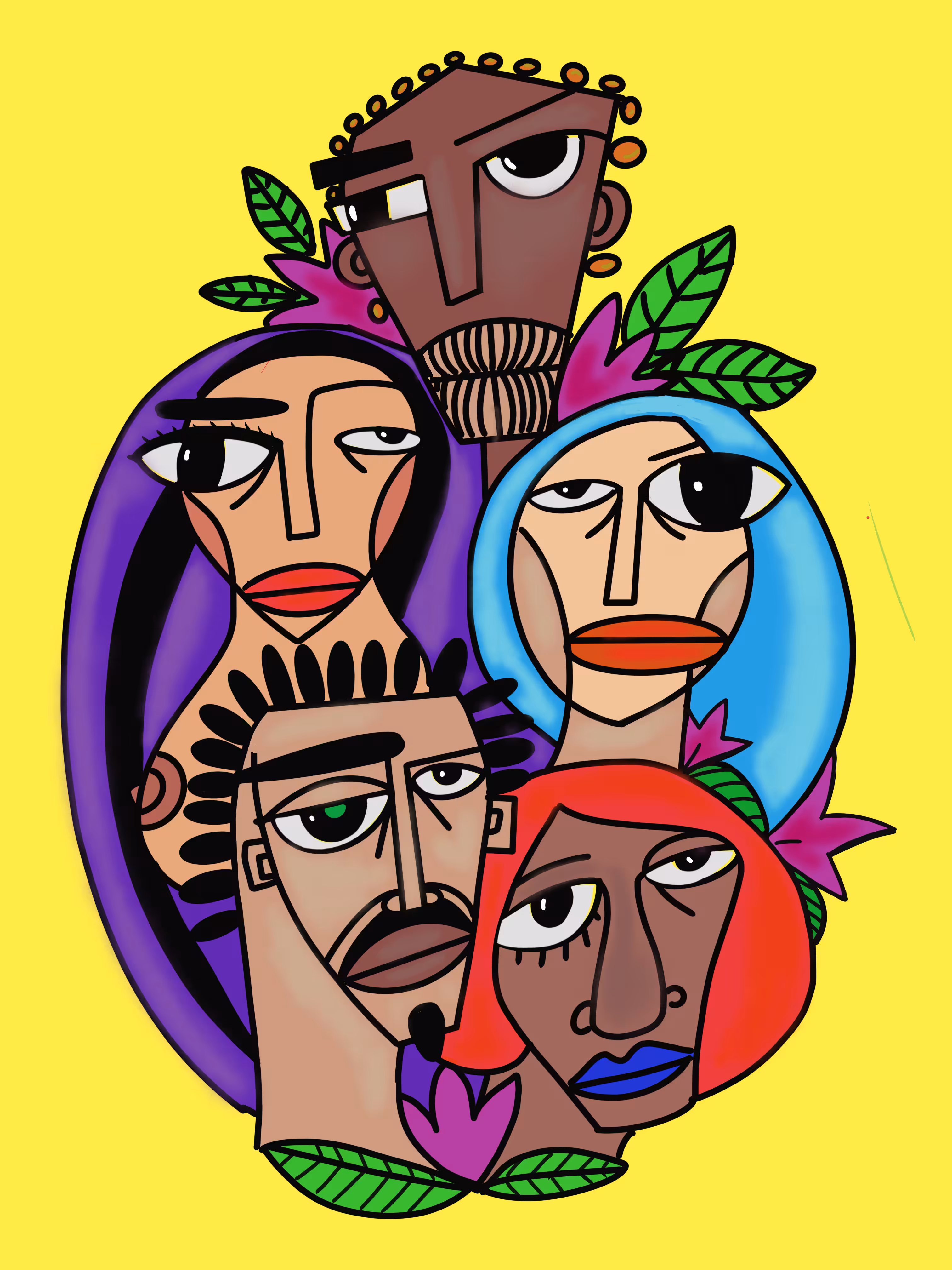 Heads on Yellow