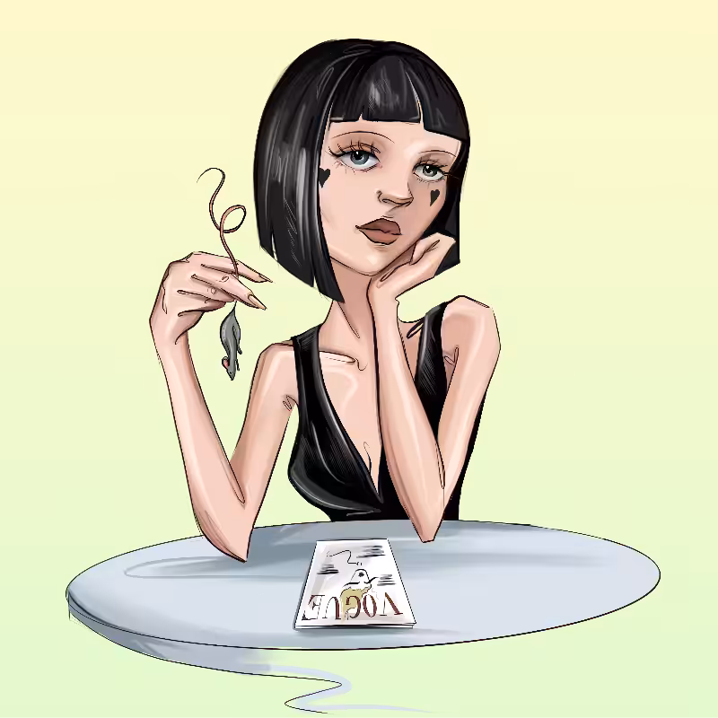 Girl at the table #30